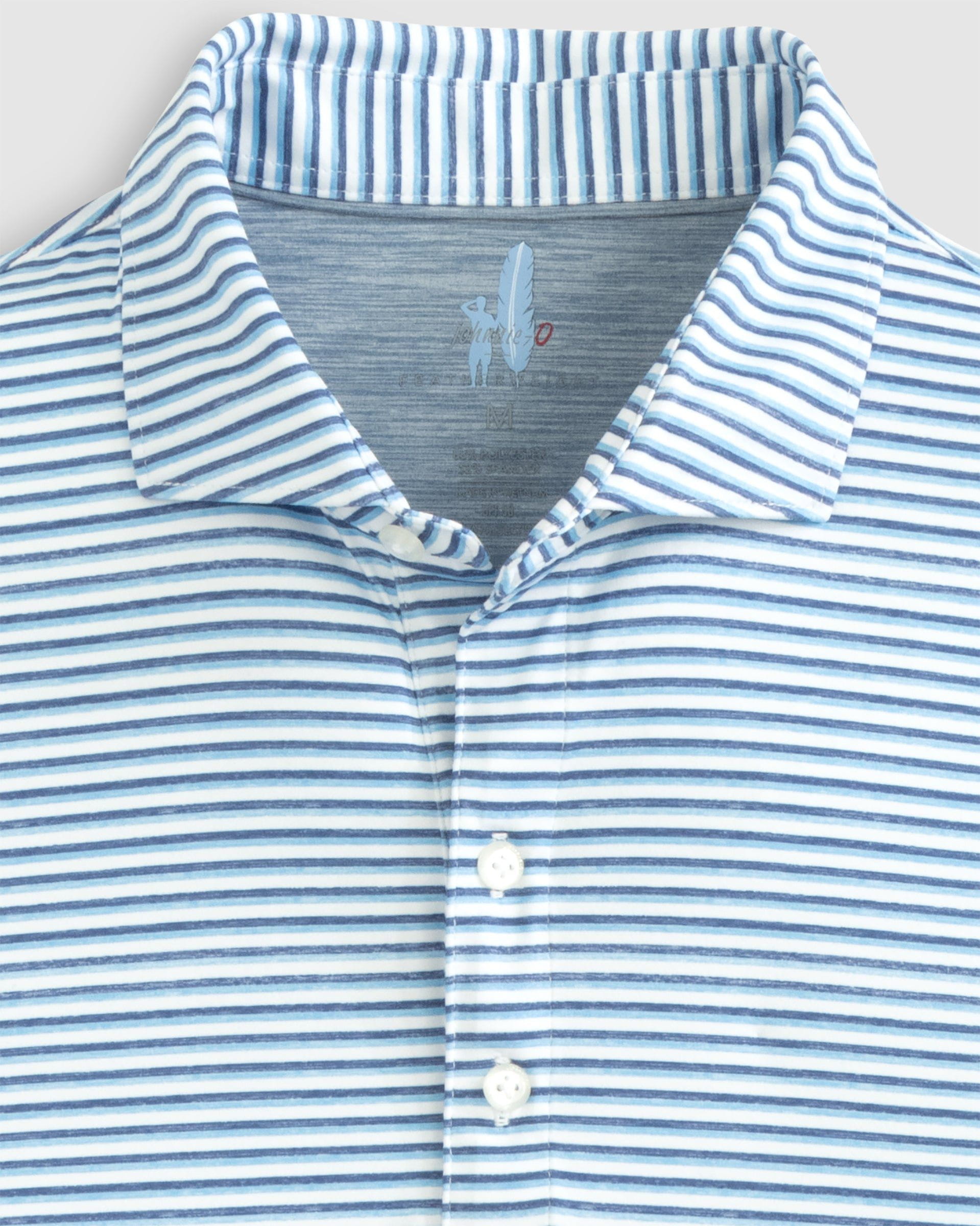 Johnnie-O Featherweight Performance Polo - Warwick Stripe