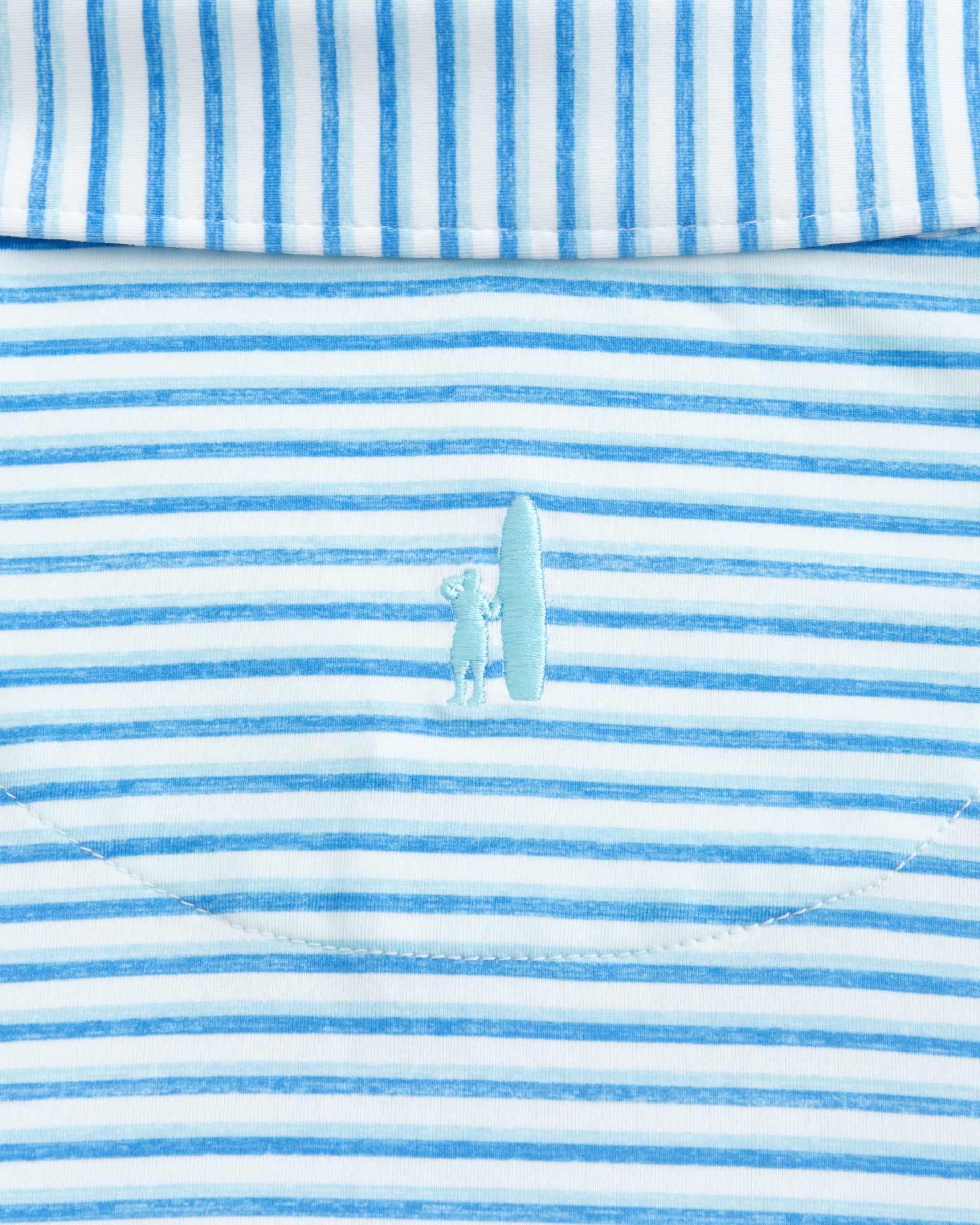 Johnnie-O Featherweight Performance Polo - Warwick Stripe