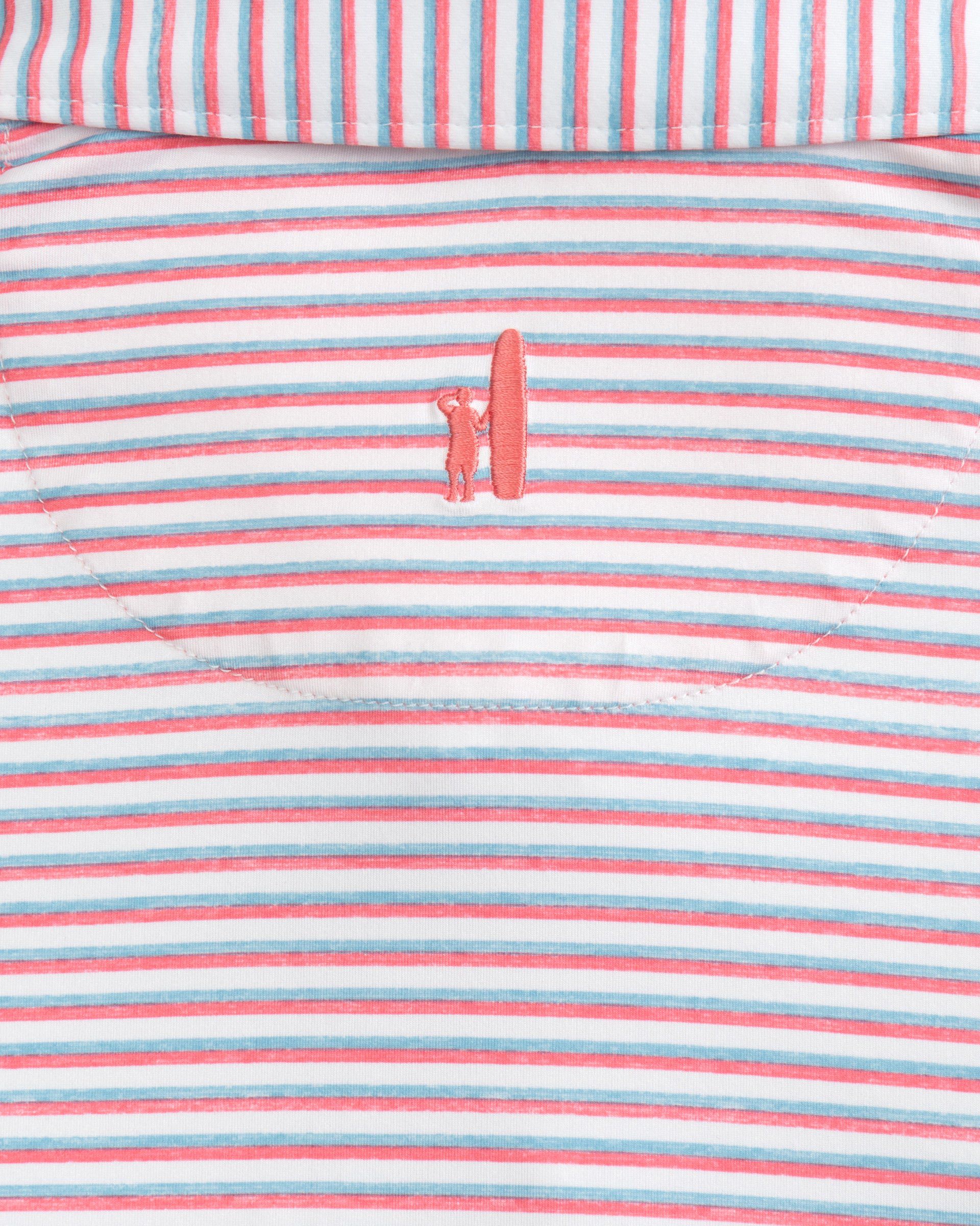 Johnnie-O Featherweight Performance Polo - Warwick Stripe