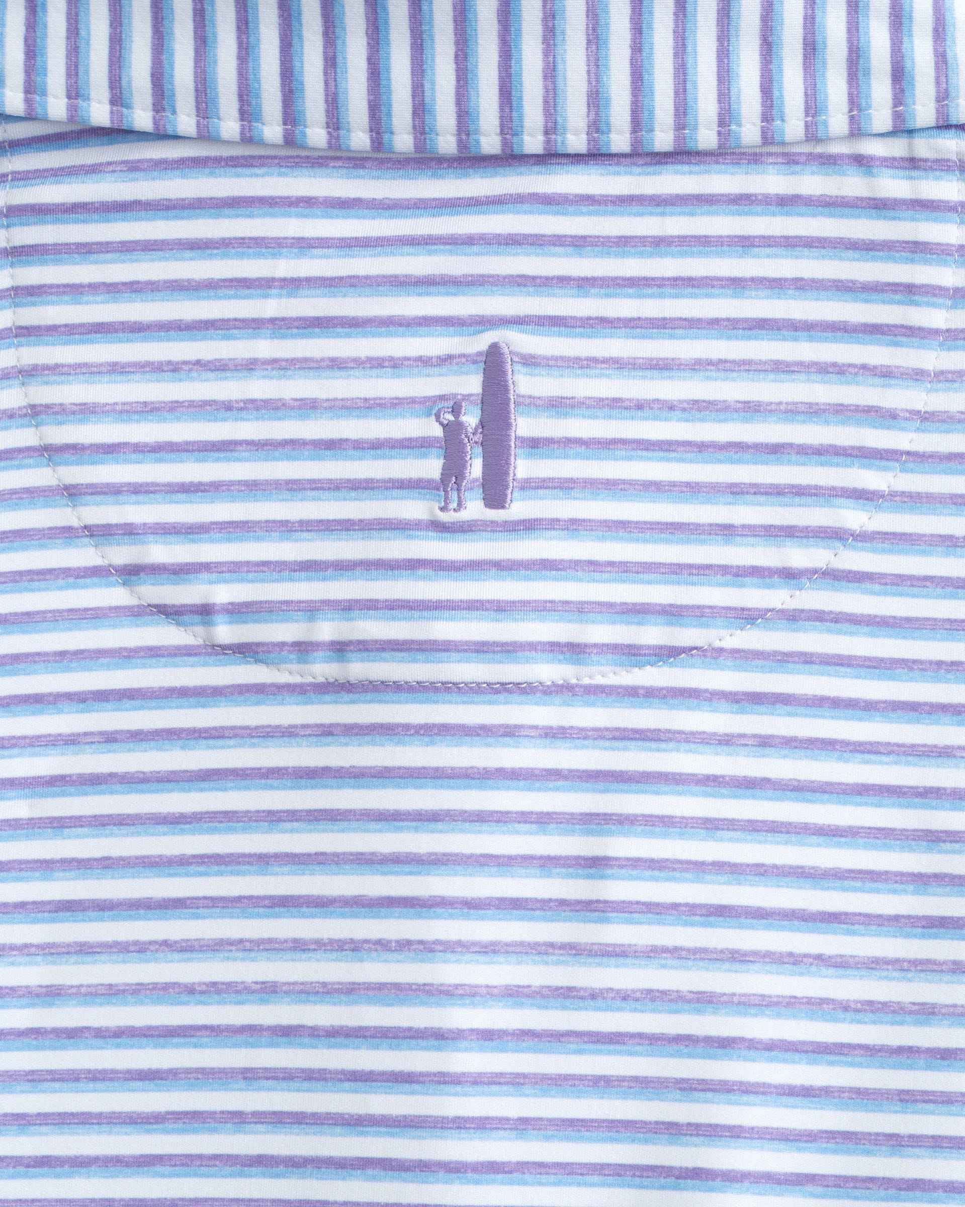 Johnnie-O Featherweight Performance Polo - Warwick Stripe