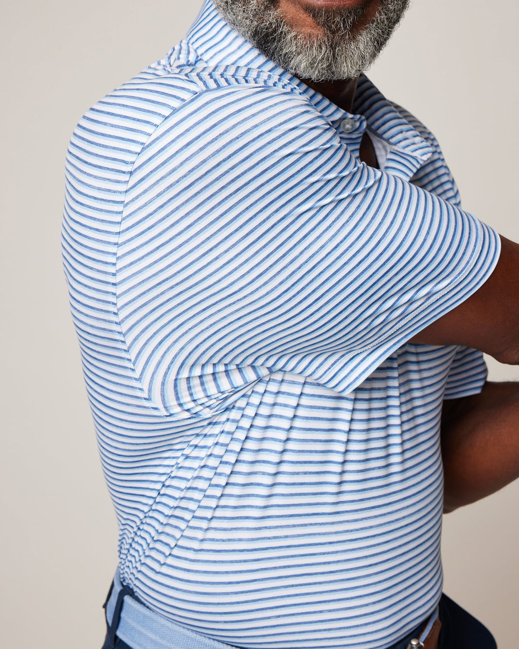 Johnnie-O Featherweight Performance Polo - Warwick Stripe