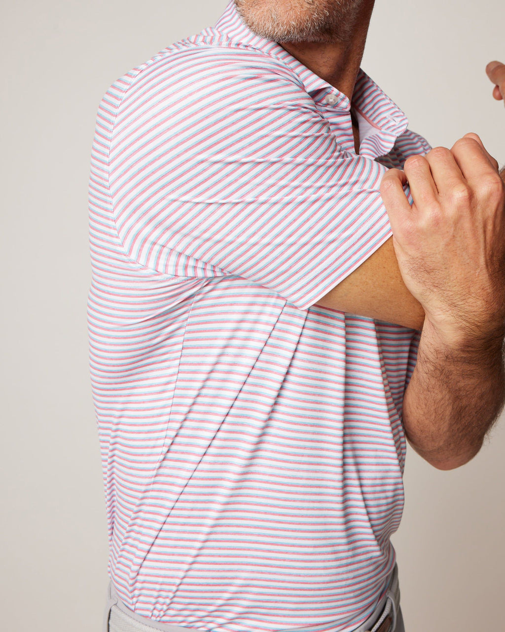 Johnnie-O Featherweight Performance Polo - Warwick Stripe