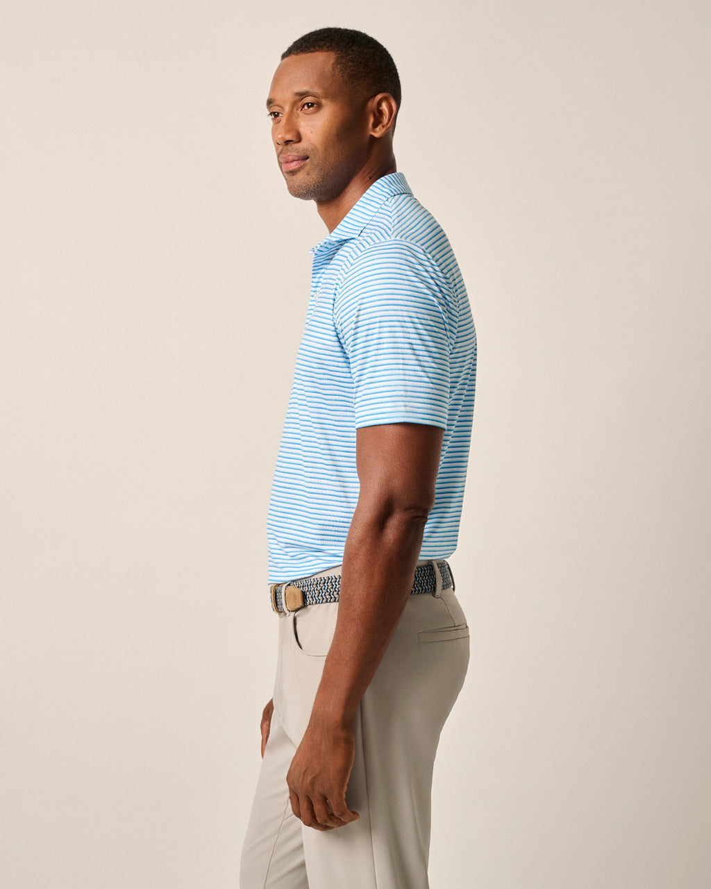 Johnnie-O Featherweight Performance Polo - Warwick Stripe