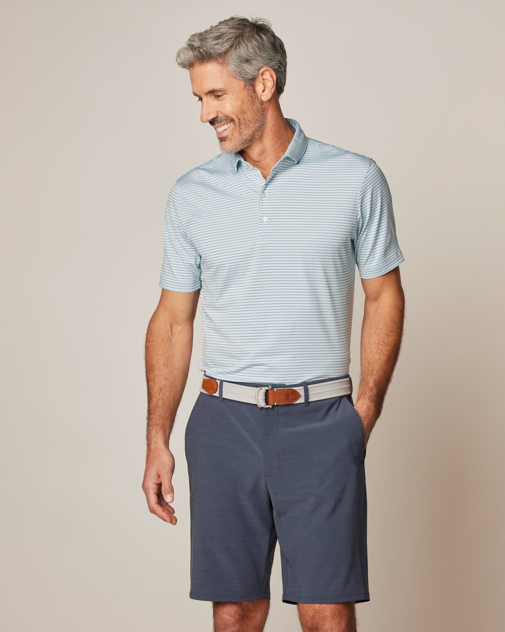 Johnnie-O Performance Jersey Polo - Michael Stripe