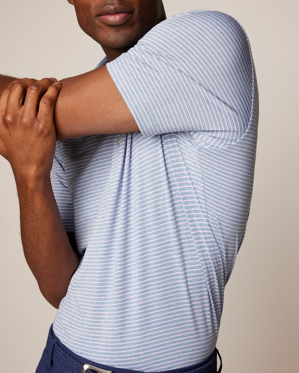 Johnnie-O Performance Jersey Polo - Michael Stripe