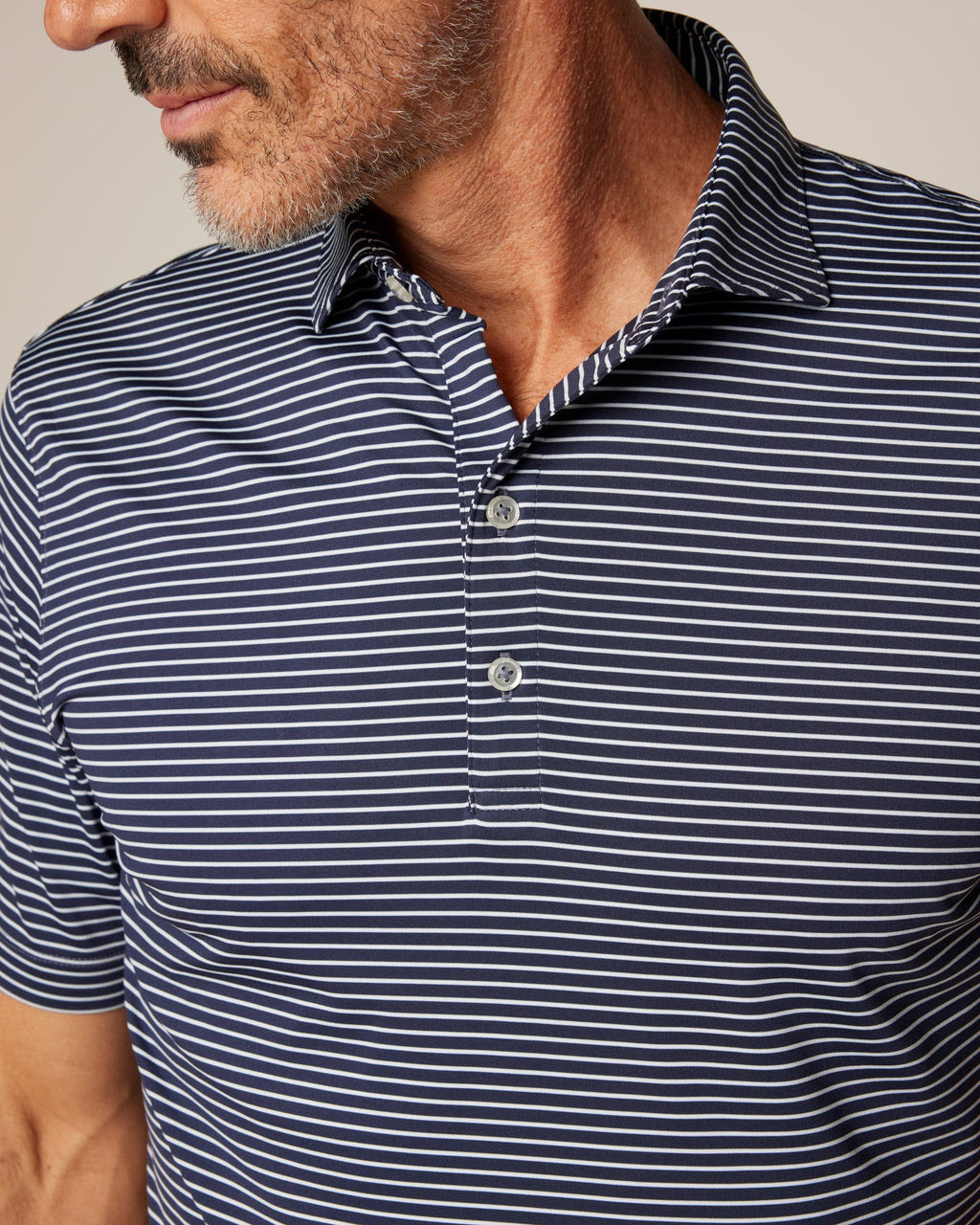 Johnnie-O Performance Jersey Polo - Michael Stripe