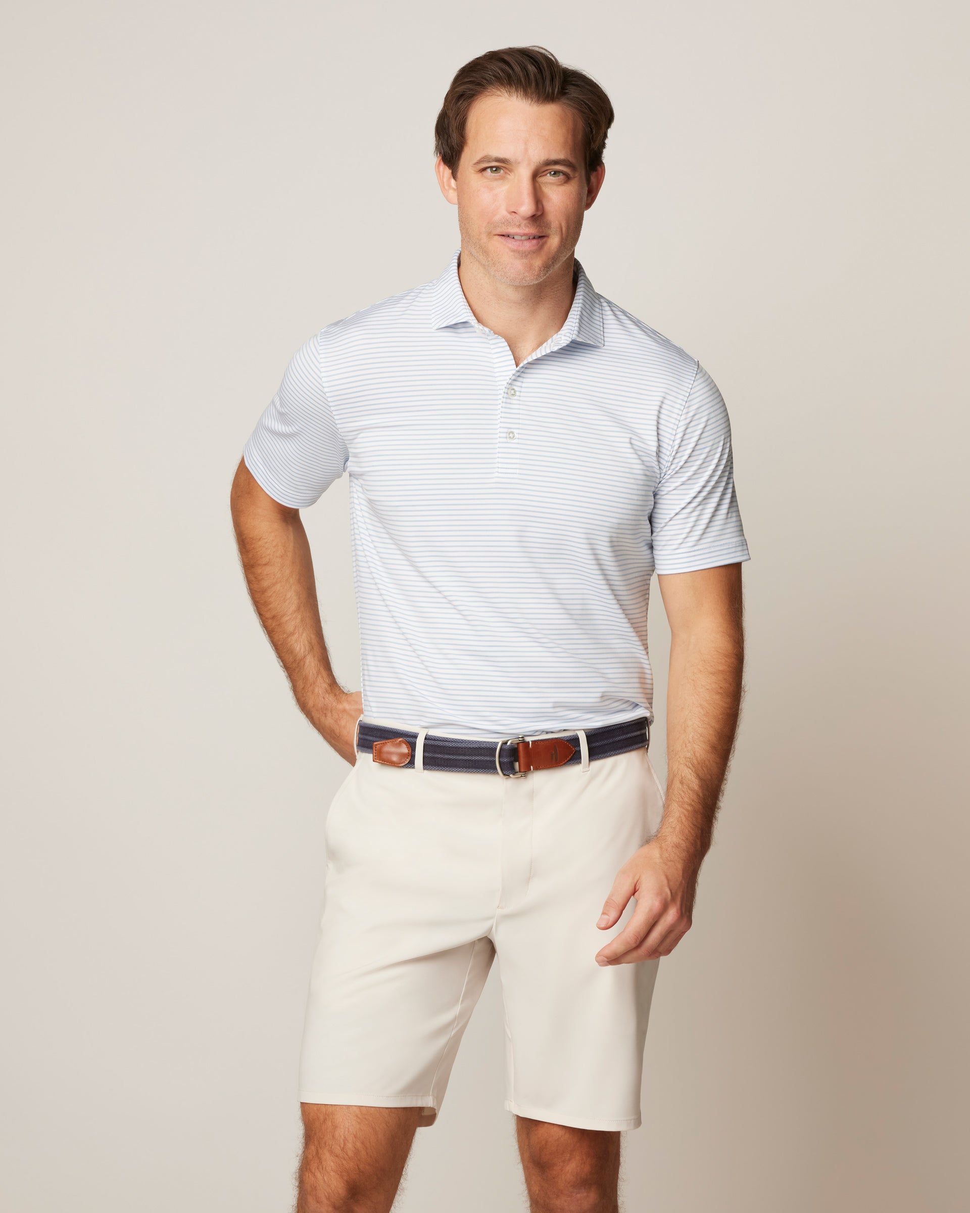 Johnnie-O Performance Jersey Polo - Michael Stripe