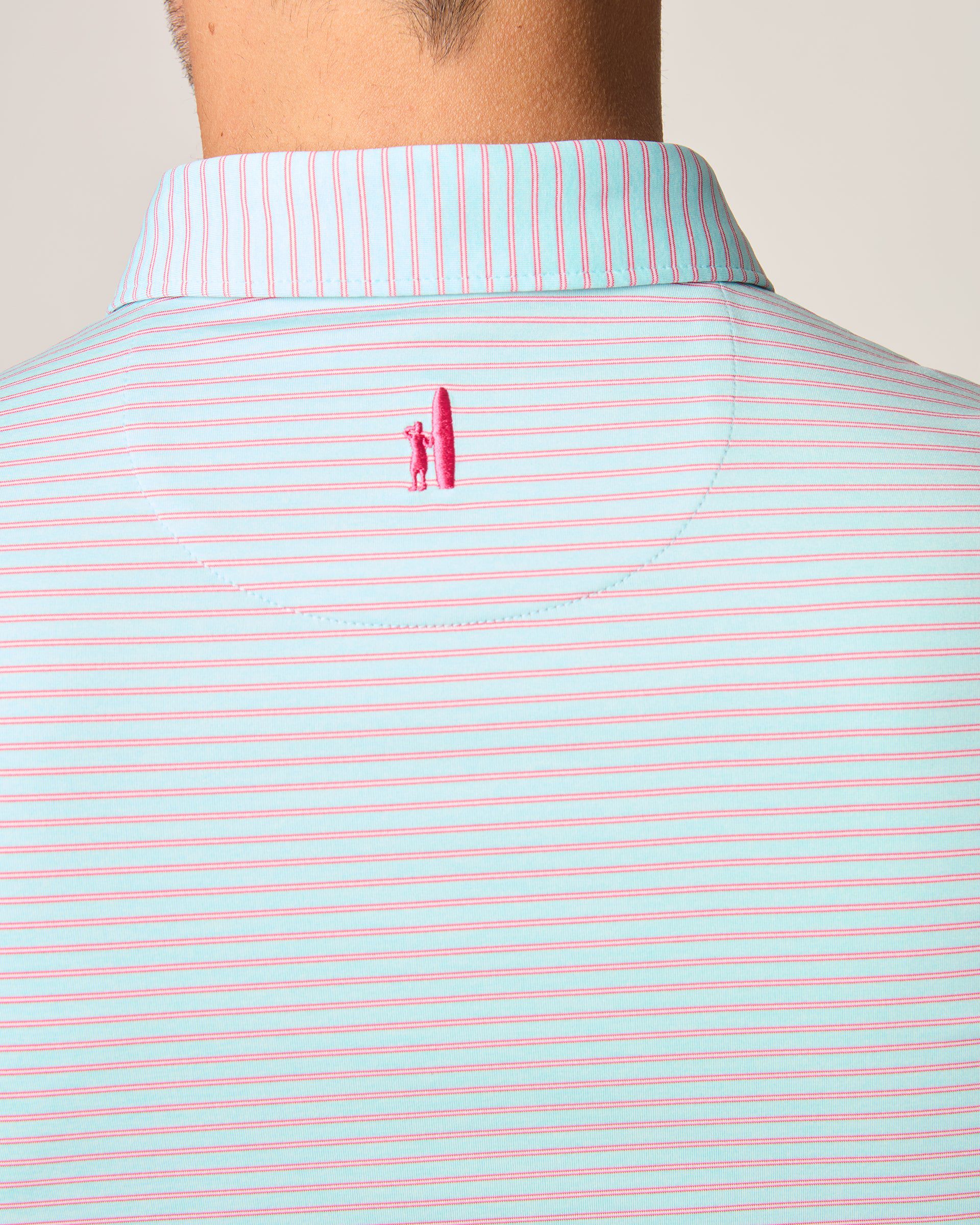 Johnnie-O Performance Jersey Polo - Michael Stripe
