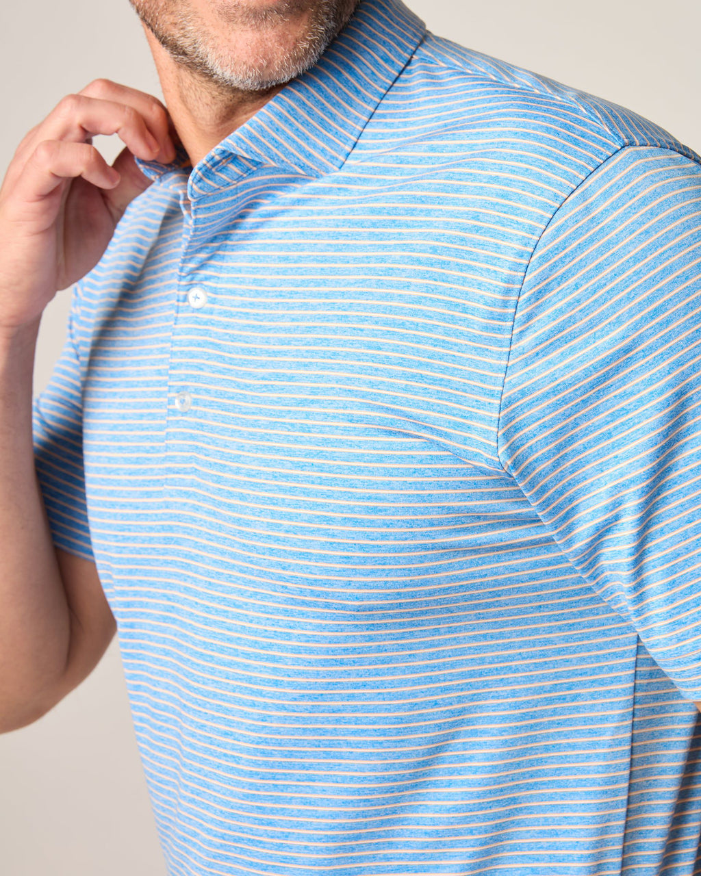 Johnnie-O Performance Jersey Polo - Michael Stripe