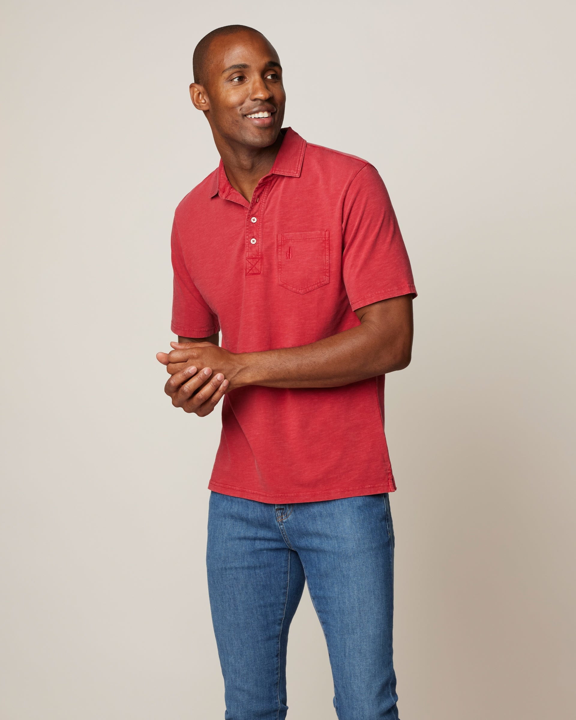 Johnnie-O Original 4-Button Polo - Coastal Wash