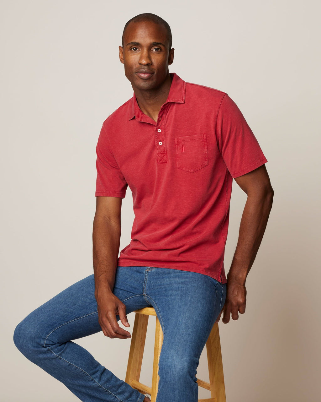 Johnnie-O Original 4-Button Polo - Coastal Wash