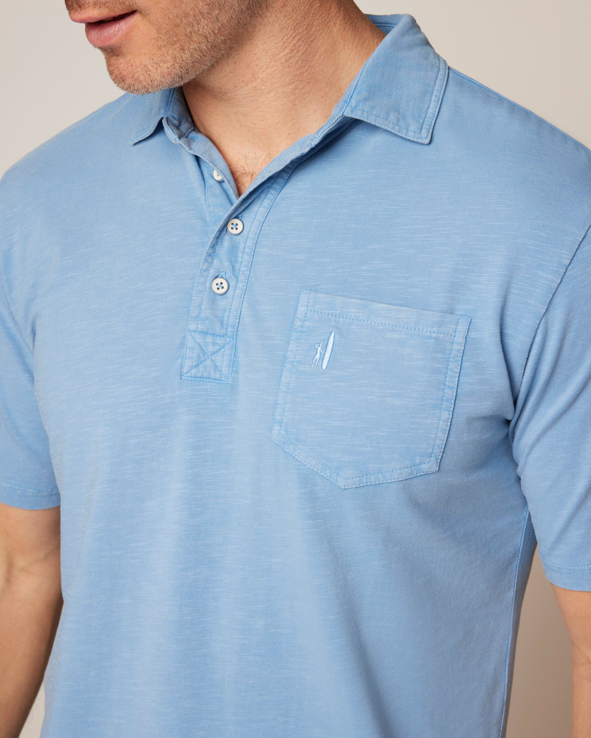 Johnnie-O Original 4-Button Polo - Coastal Wash