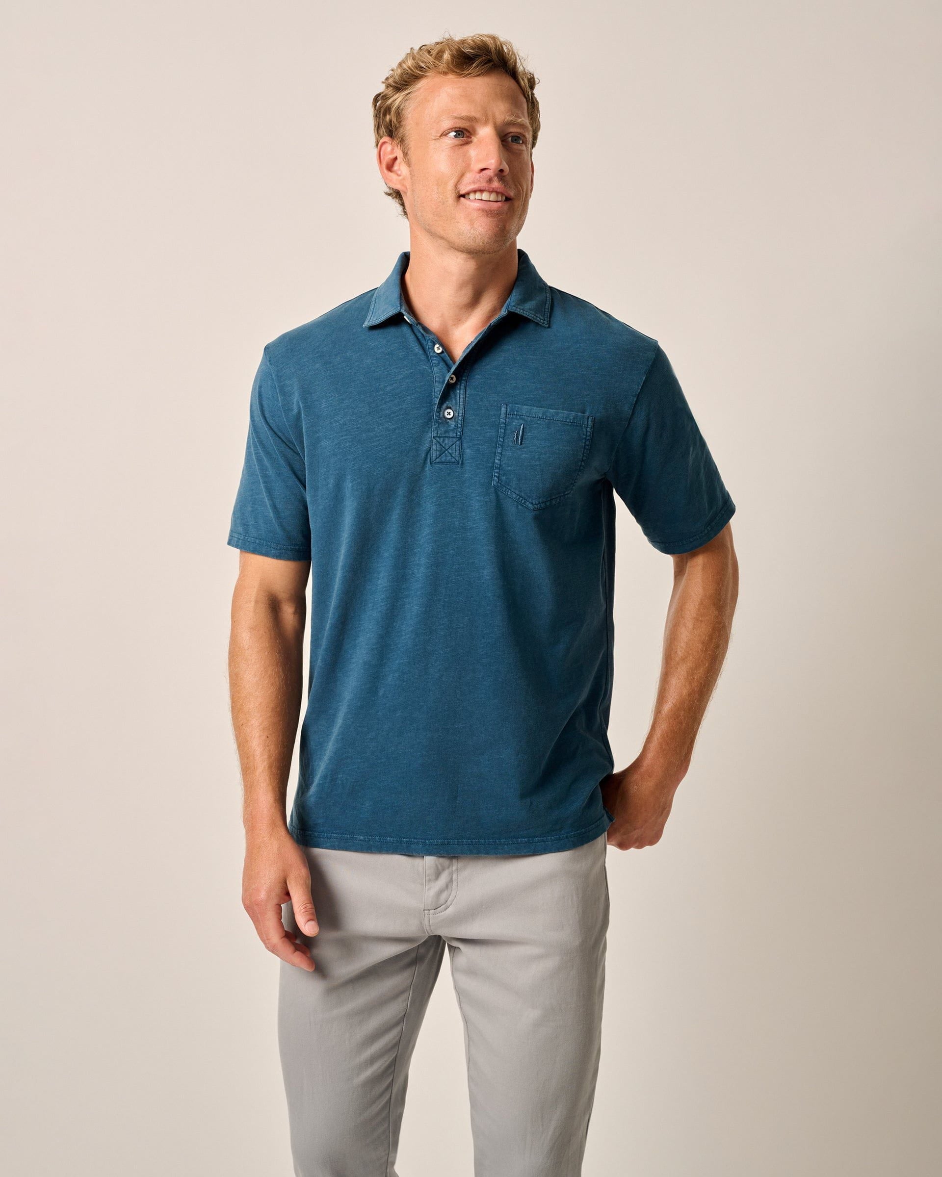 Johnnie-O Original 4-Button Polo - Coastal Wash