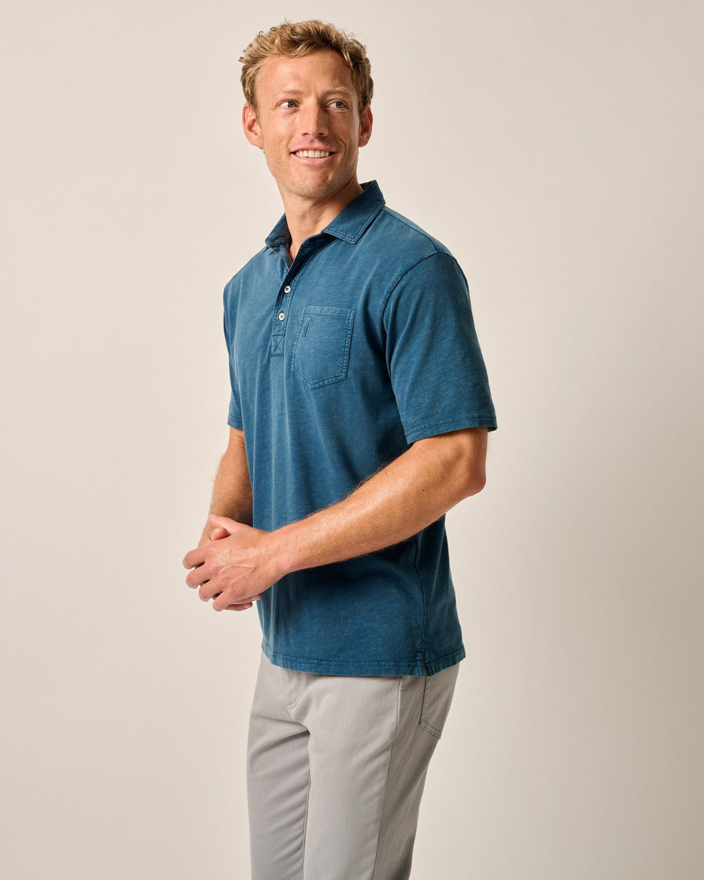 Johnnie-O Original 4-Button Polo - Coastal Wash