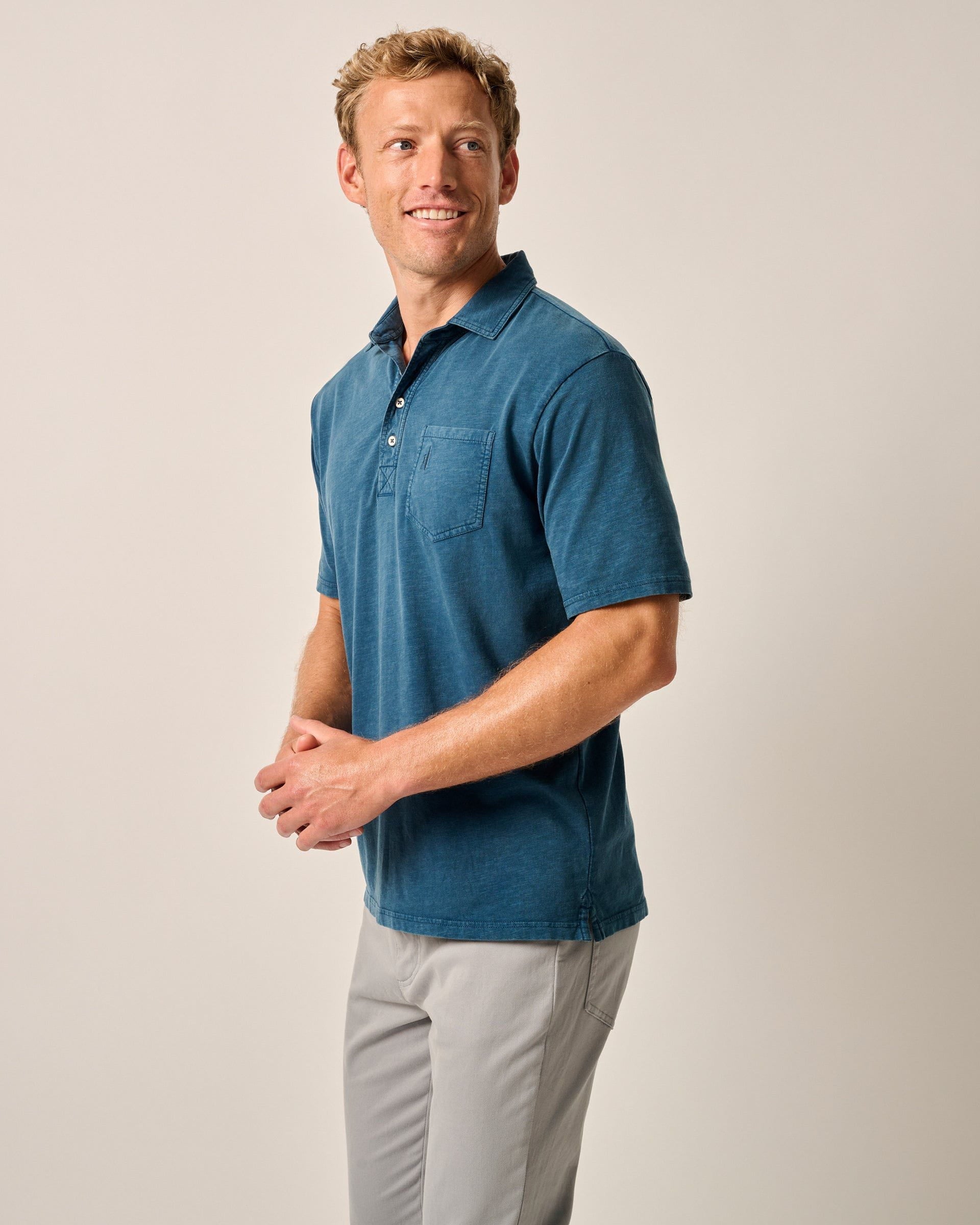 Johnnie-O Original 4-Button Polo - Coastal Wash
