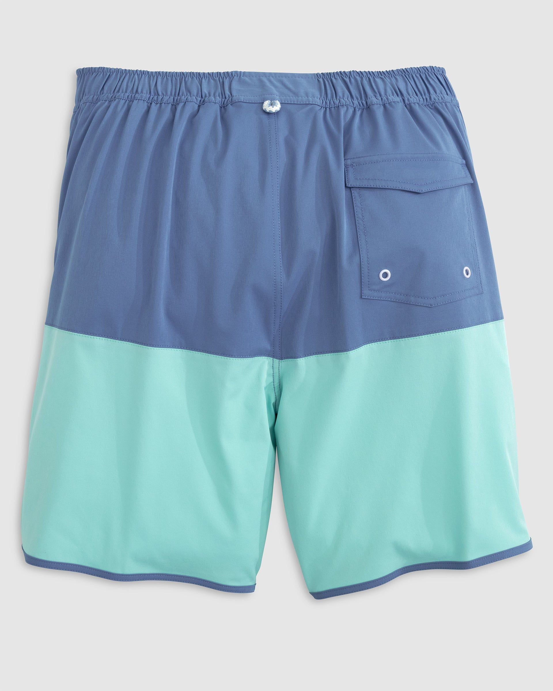 Johnnie-O Tully Half Elastic 7" Surf Shorts - Scalloped Hem