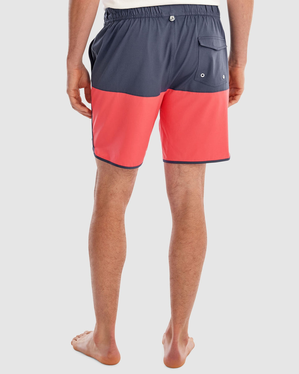 Johnnie-O Tully Half Elastic 7" Surf Shorts - Scalloped Hem