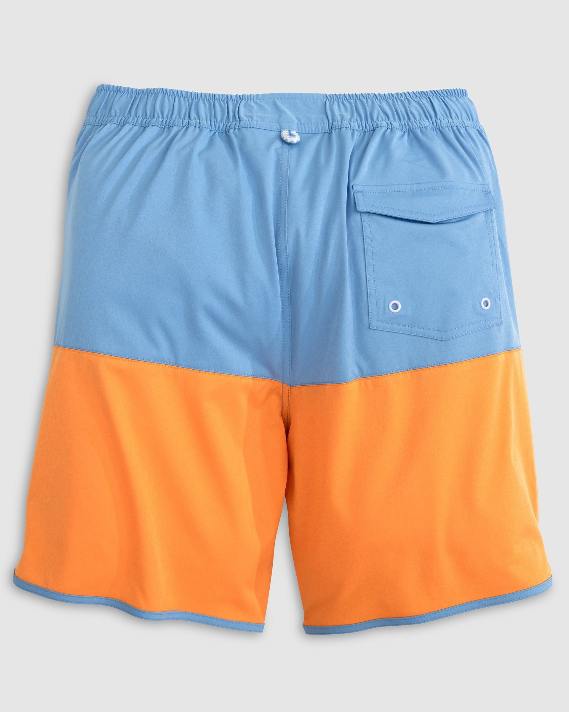 Johnnie-O Tully Half Elastic 7" Surf Shorts - Scalloped Hem