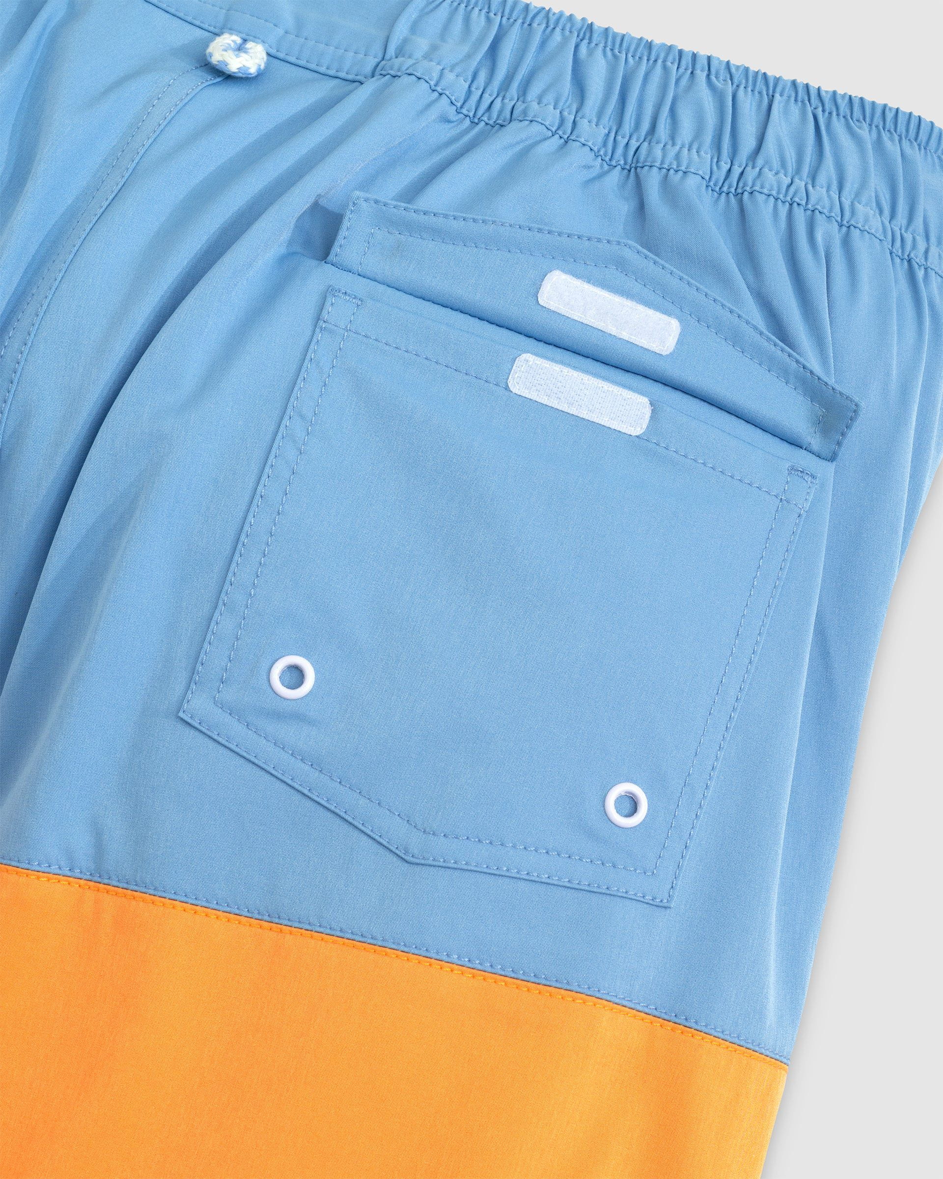 Johnnie-O Tully Half Elastic 7" Surf Shorts - Scalloped Hem