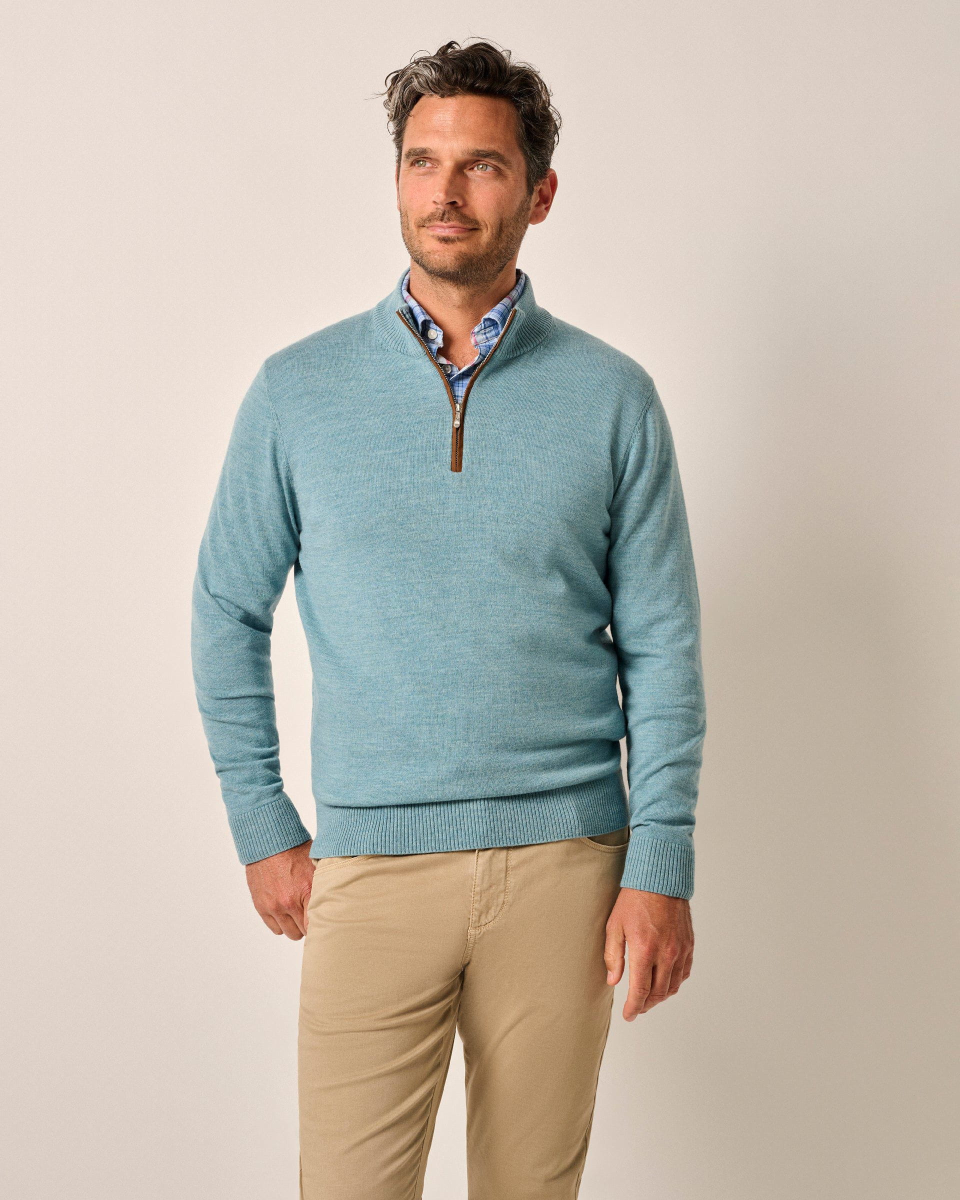 Johnnie-O Raynor Merino 1/4 Zip Sweater