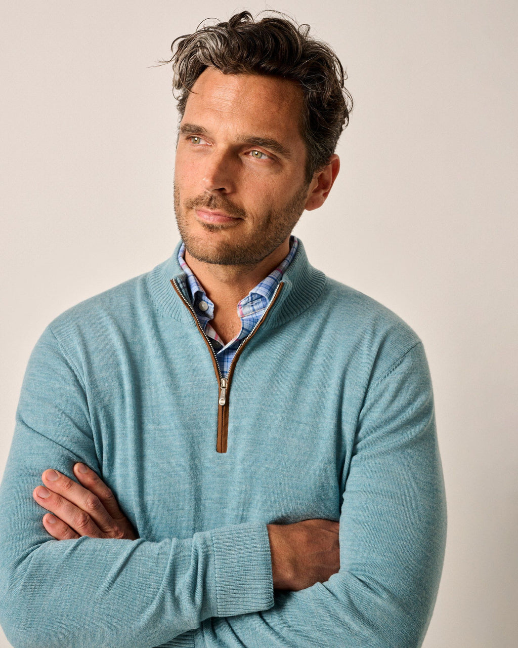 Johnnie-O Raynor Merino 1/4 Zip Sweater