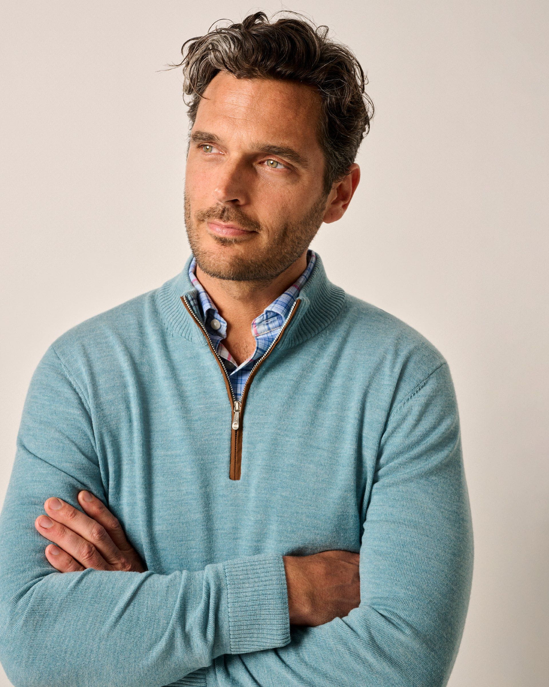 Johnnie-O Raynor Merino 1/4 Zip Sweater