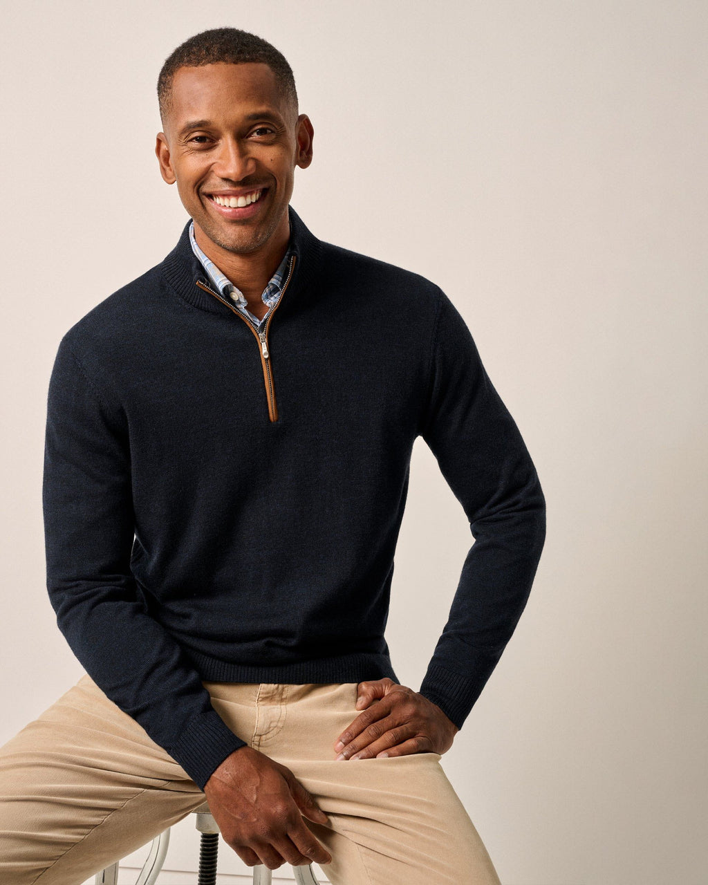 Johnnie-O Raynor Merino 1/4 Zip Sweater