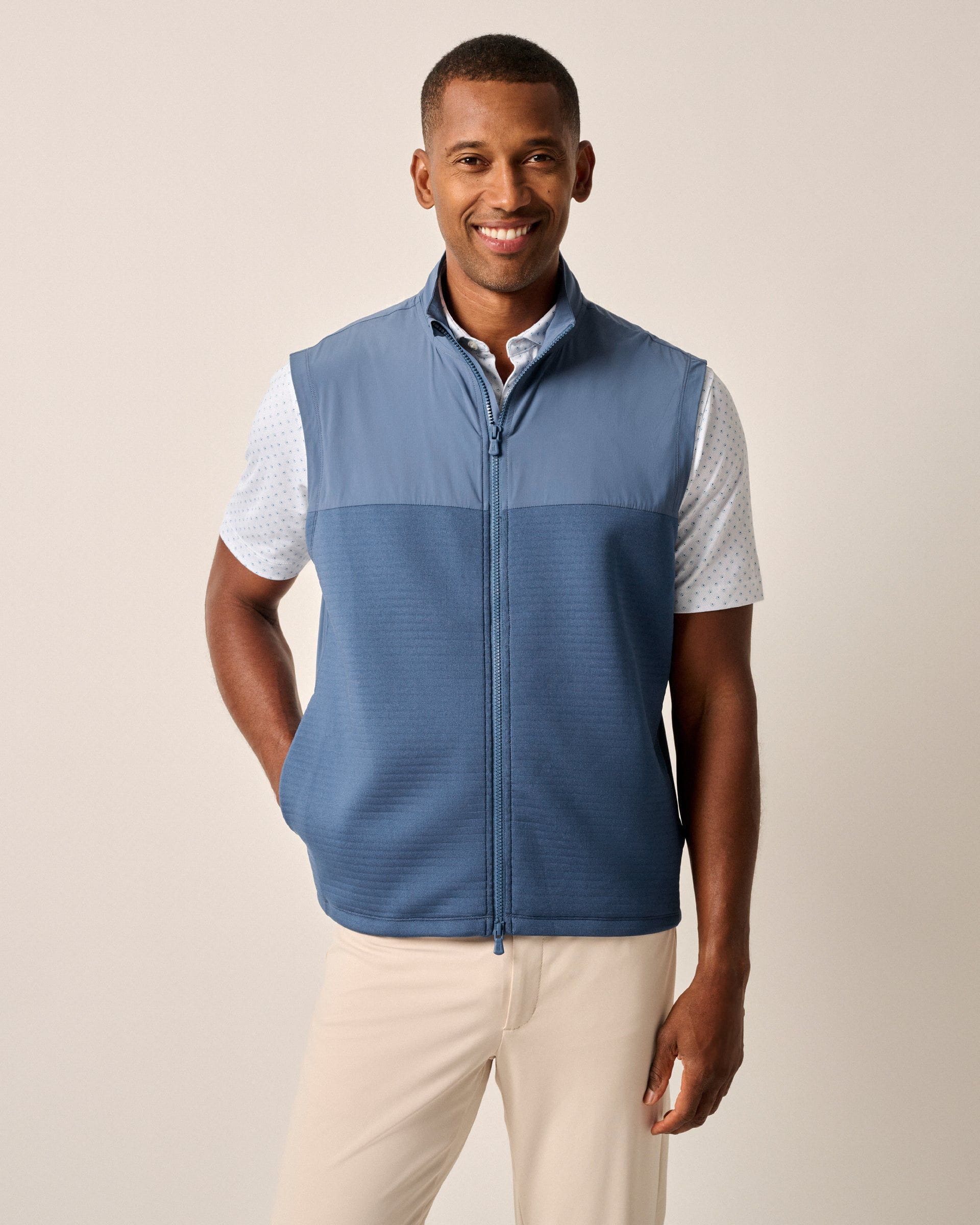 Johnnie-O Culbertston Performance Mixed Media Vest