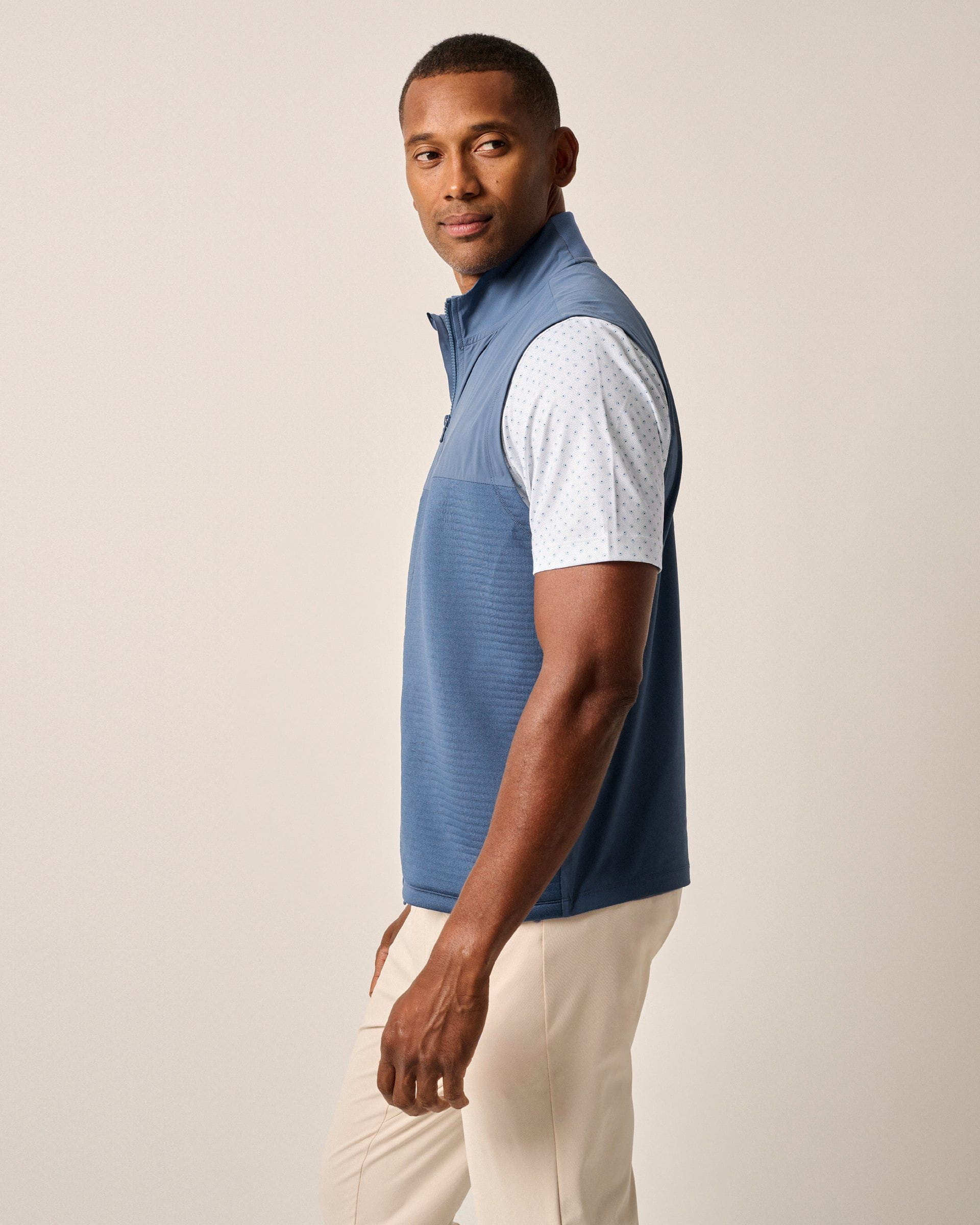 Johnnie-O Culbertston Performance Mixed Media Vest