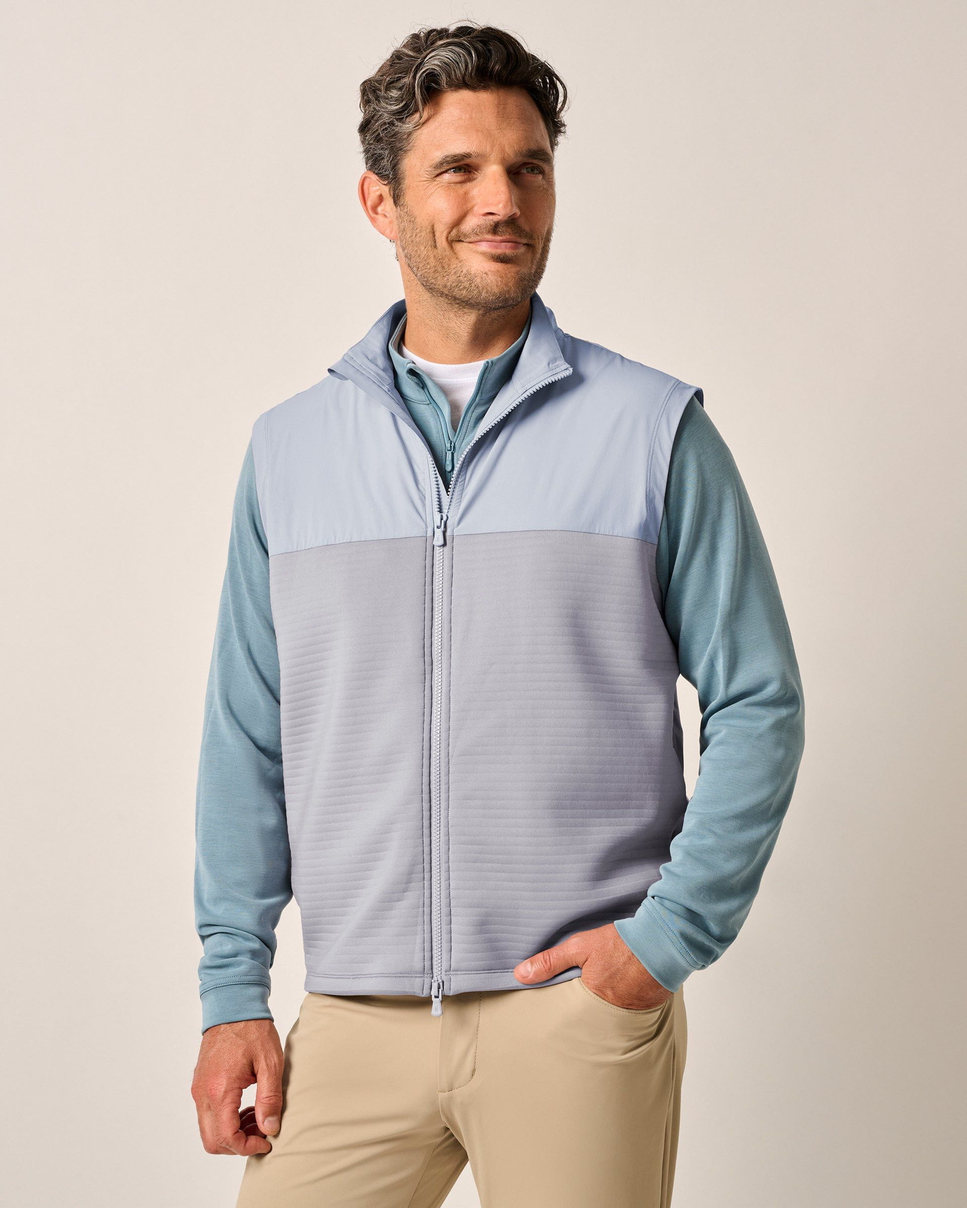 Johnnie-O Culbertston Performance Mixed Media Vest