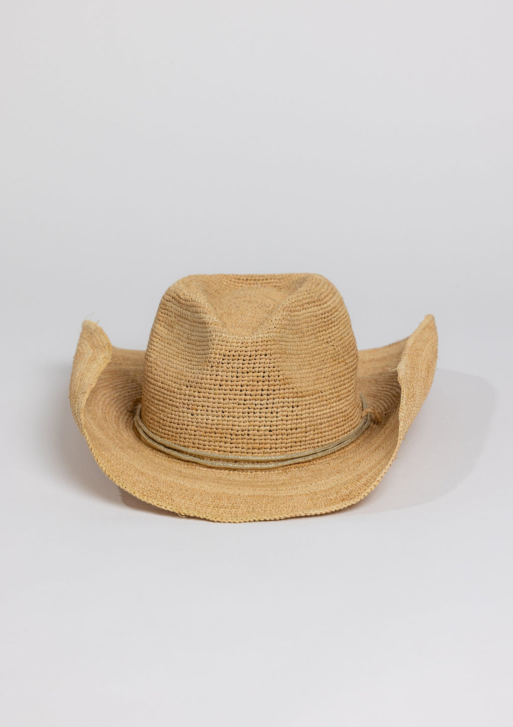 Hat Attack New York Raffia Crochet Cowboy