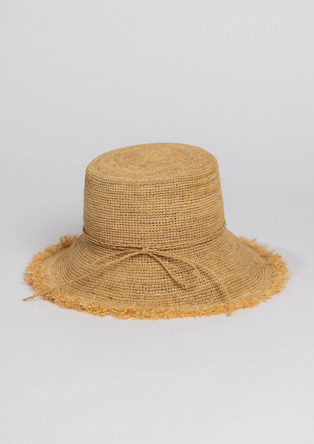 Hat Attack New York Packable Raffia Bucket Hat, Natural