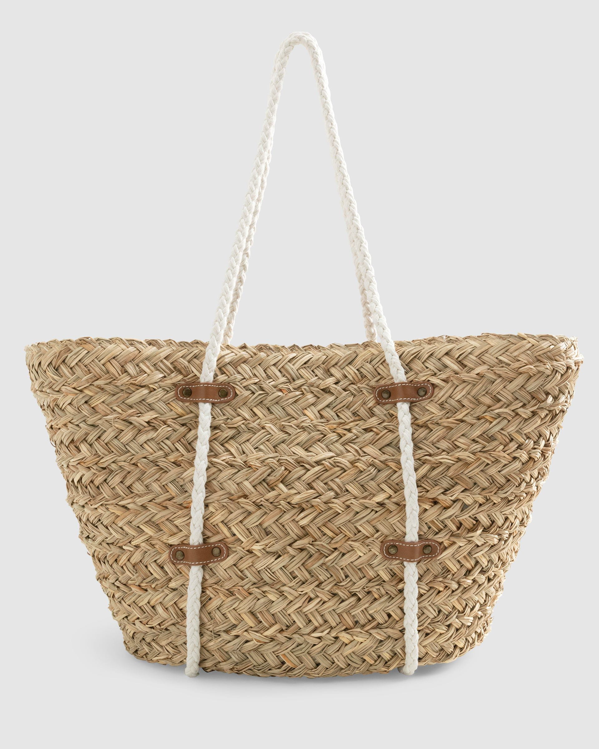 Johnnie-O Woven Sea Grass Tote, Natural