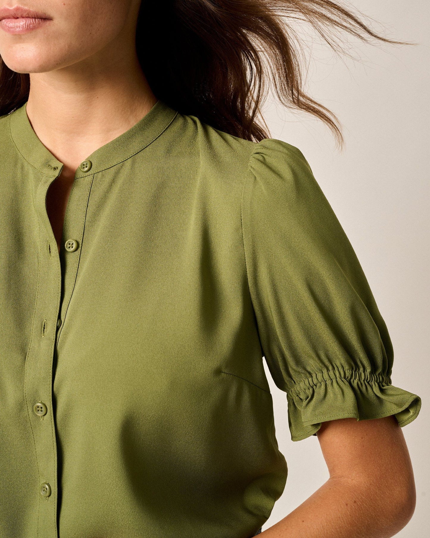 Johnnie-O Natalia Button-Up Blouse
