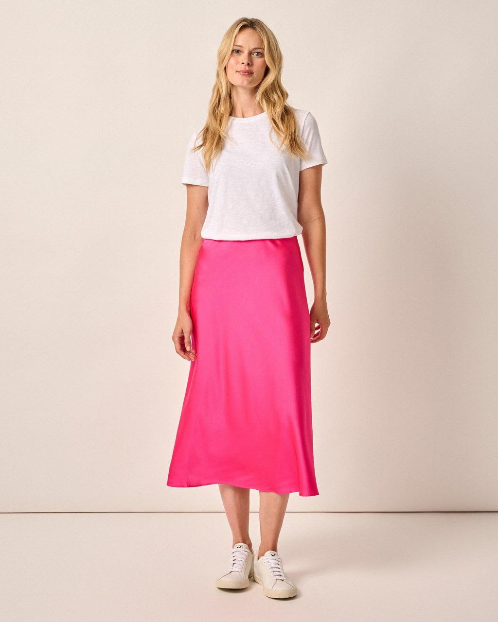 Johnnie-O Audrey Charmeuse Slip Skirt