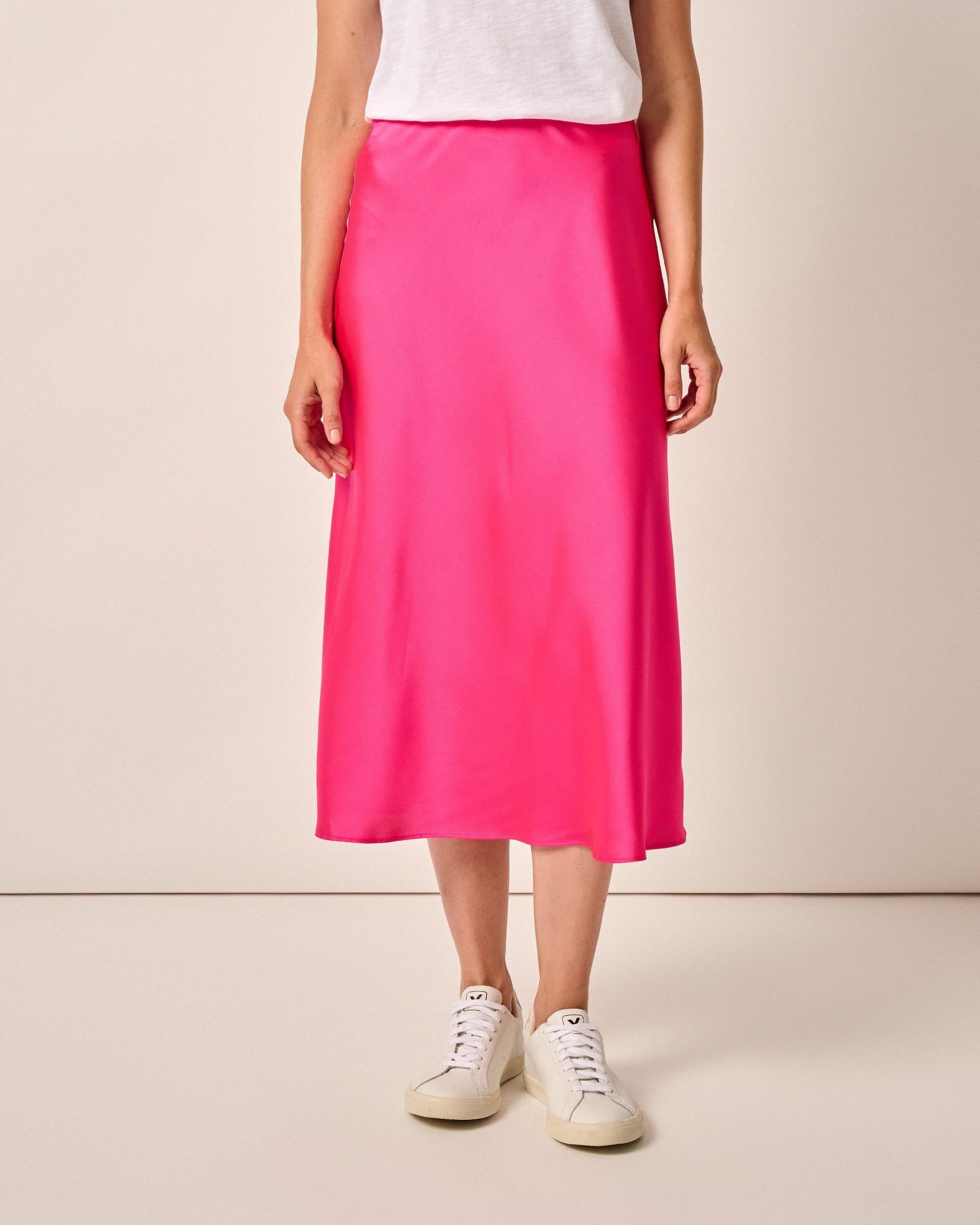 Johnnie-O Audrey Charmeuse Slip Skirt
