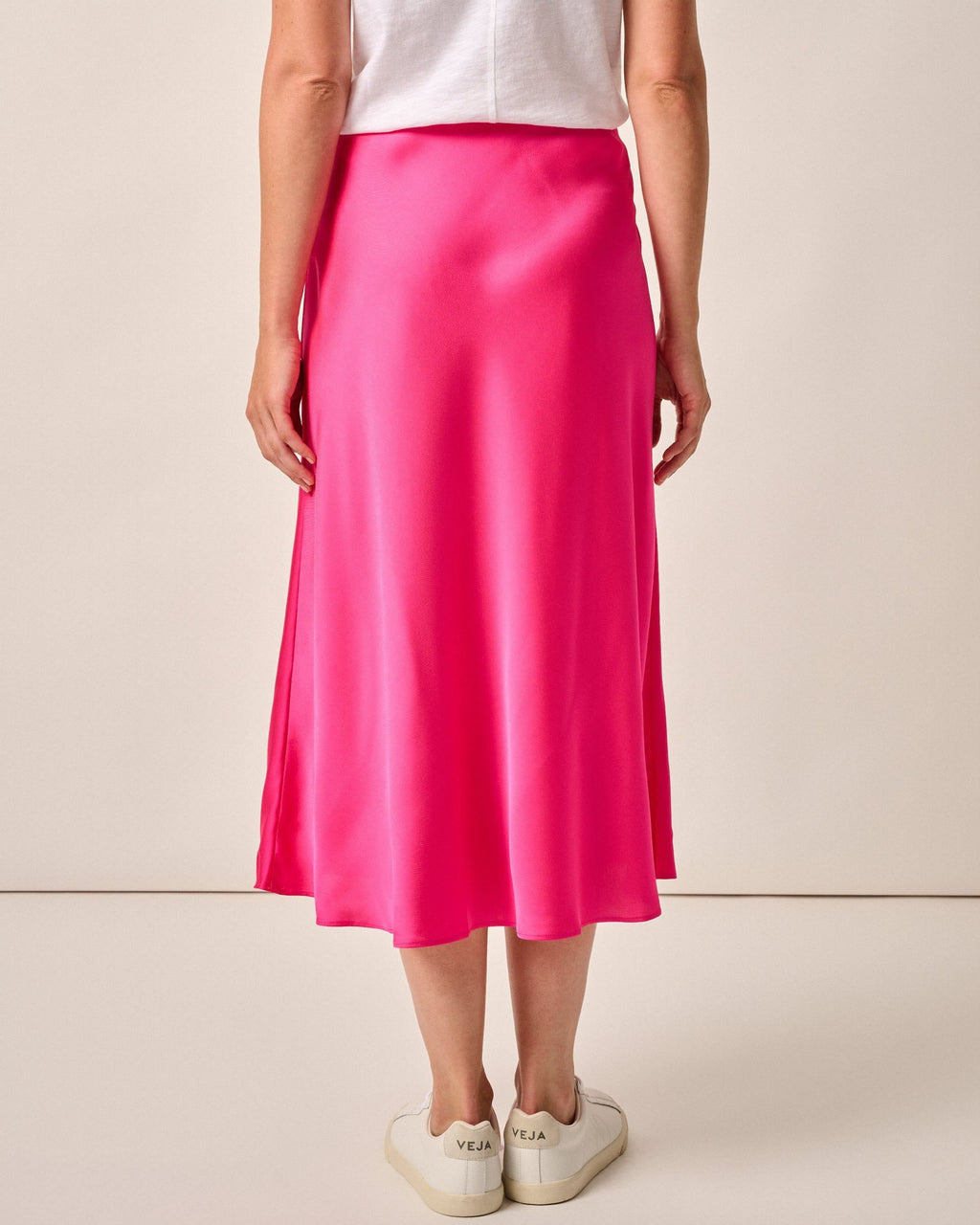 Johnnie-O Audrey Charmeuse Slip Skirt