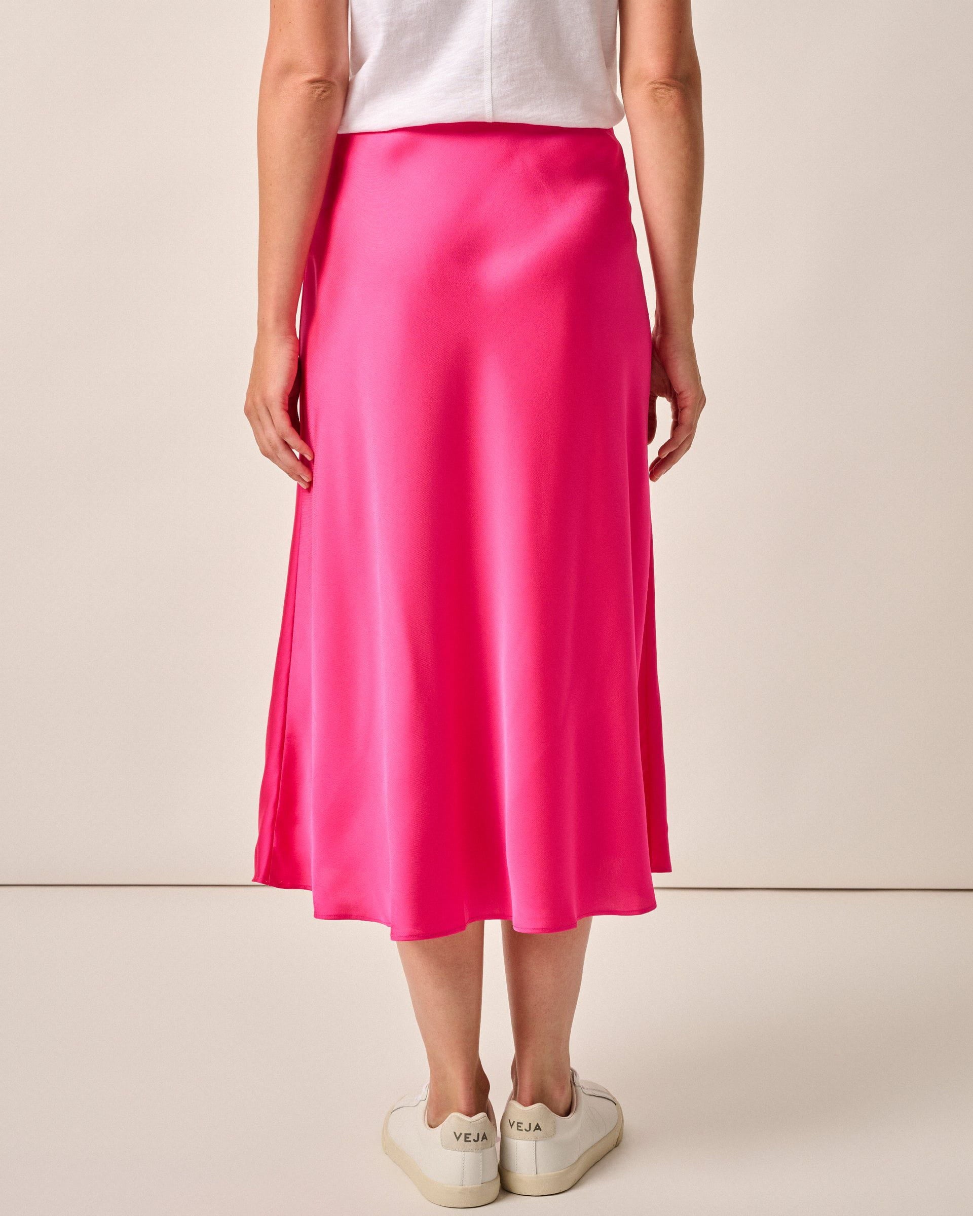 Johnnie-O Audrey Charmeuse Slip Skirt