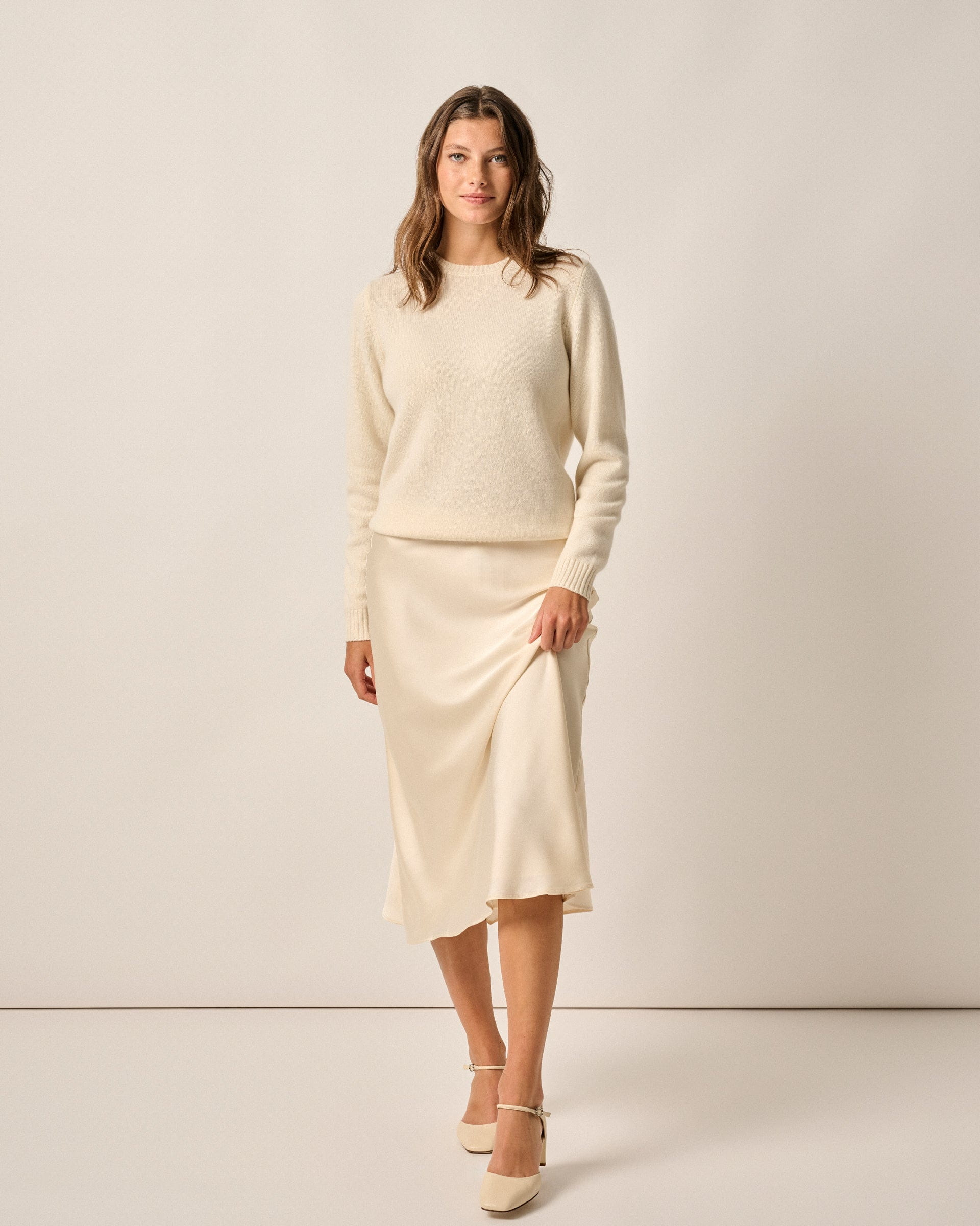 Johnnie-O Audrey Charmeuse Slip Skirt