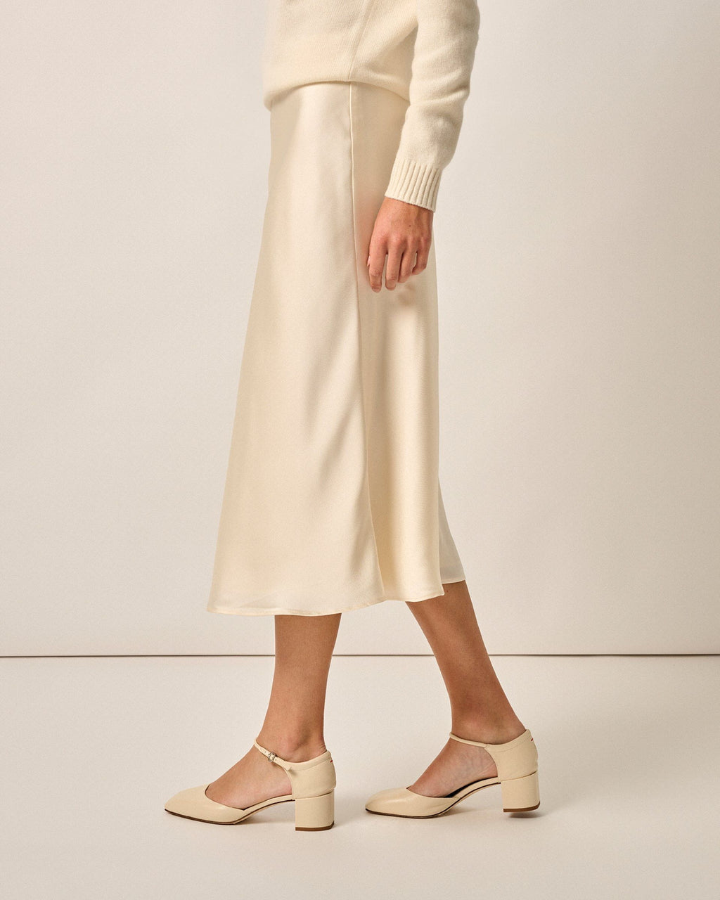 Johnnie-O Audrey Charmeuse Slip Skirt