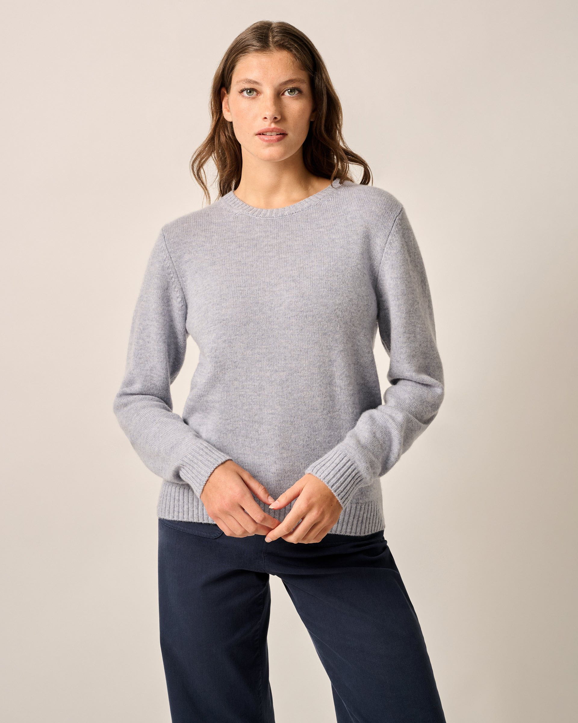 Johnnie-O Cashmere Blend Crewneck Sweater, Heather Gray