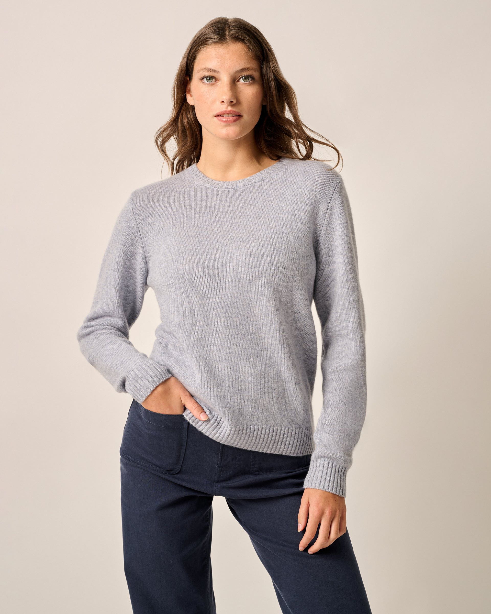 Johnnie-O Cashmere Blend Crewneck Sweater, Heather Gray