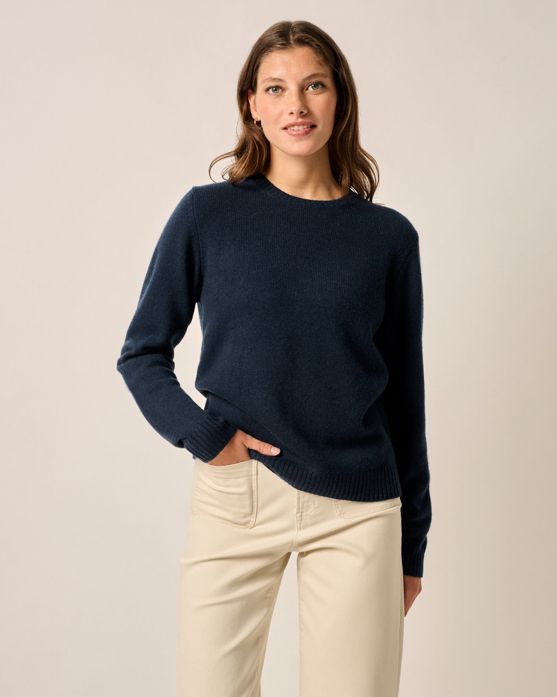 Johnnie-O Cashmere Blend Crewneck Sweater, Navy