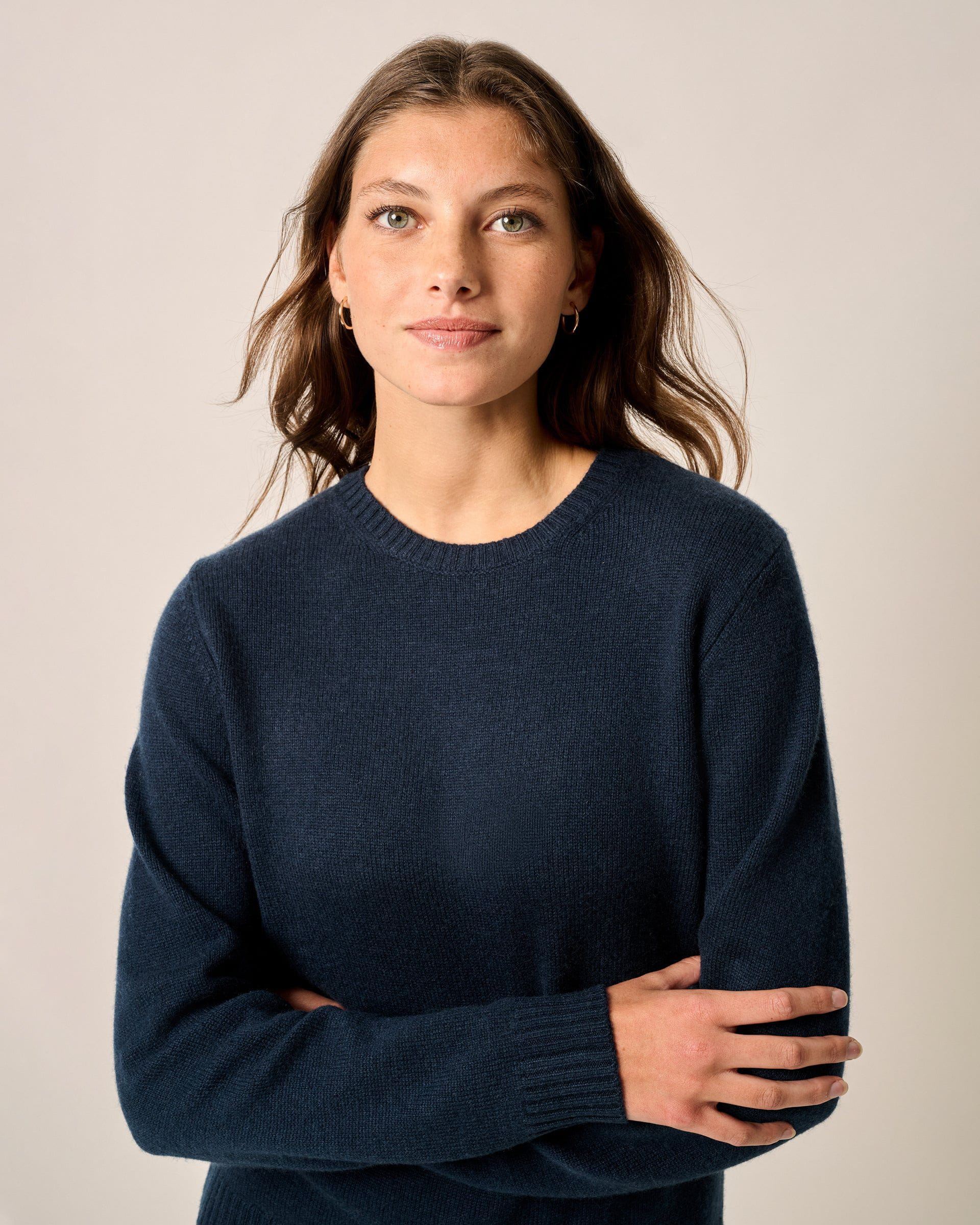 Johnnie-O Cashmere Blend Crewneck Sweater, Navy