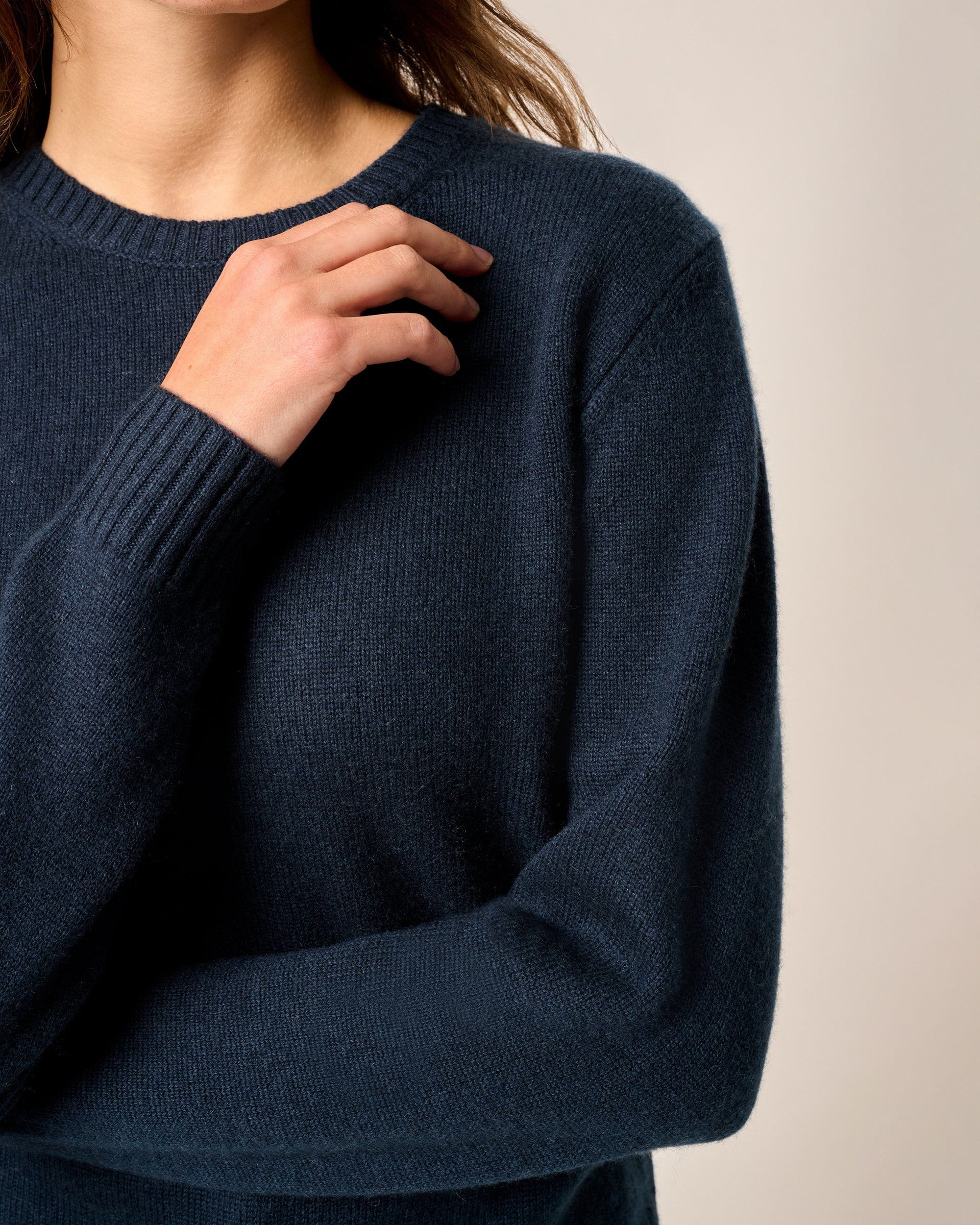 Johnnie-O Cashmere Blend Crewneck Sweater, Navy
