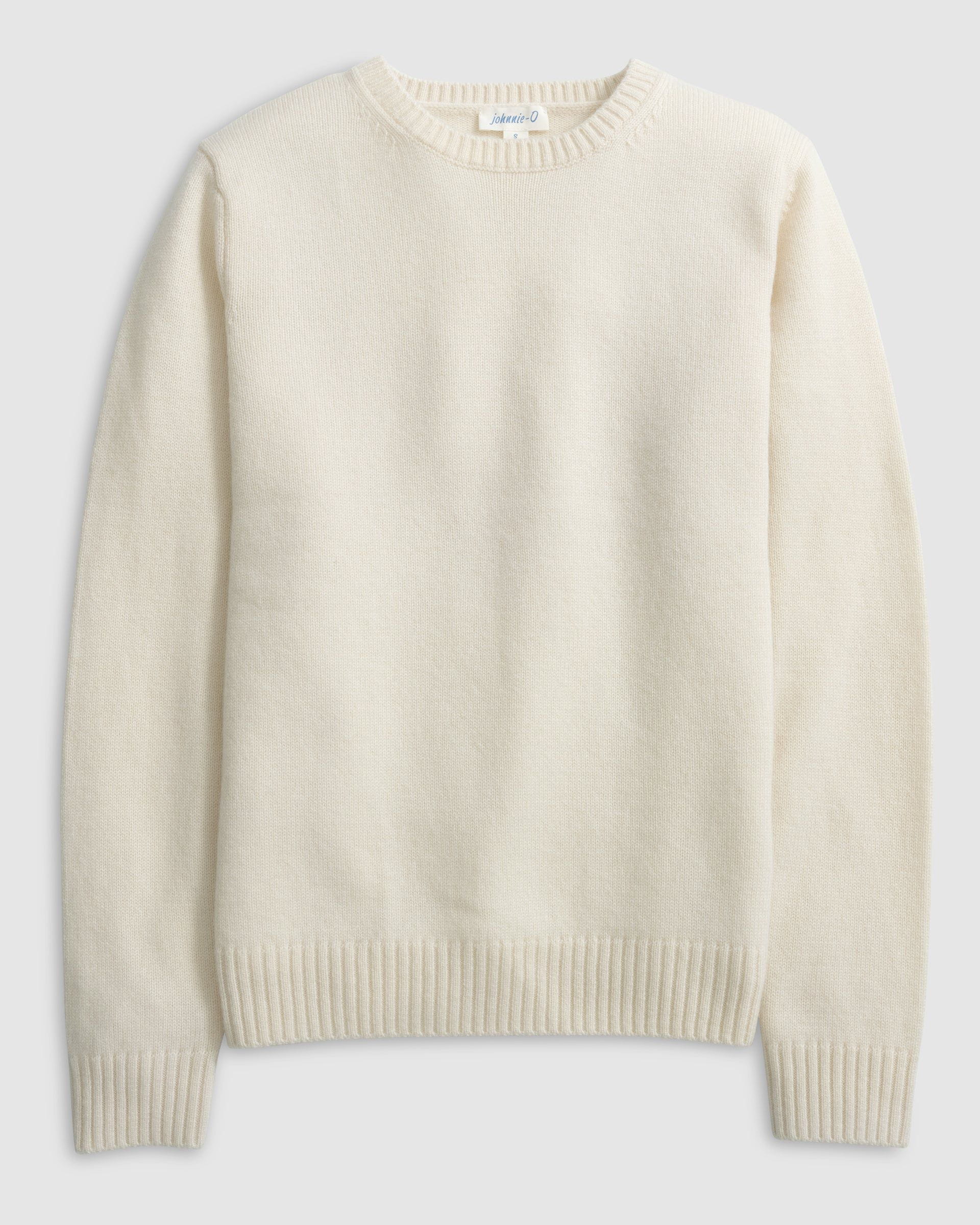 Johnnie-O Cashmere Blend Crewneck Sweater, Vanilla