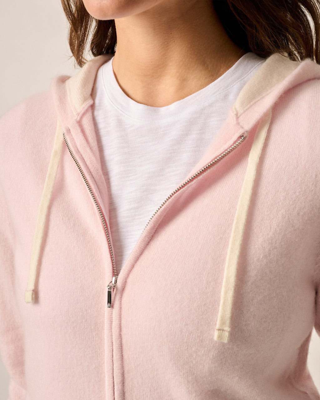 Johnnie-O Amanda Cashmere Full Zip Hooded Sweater