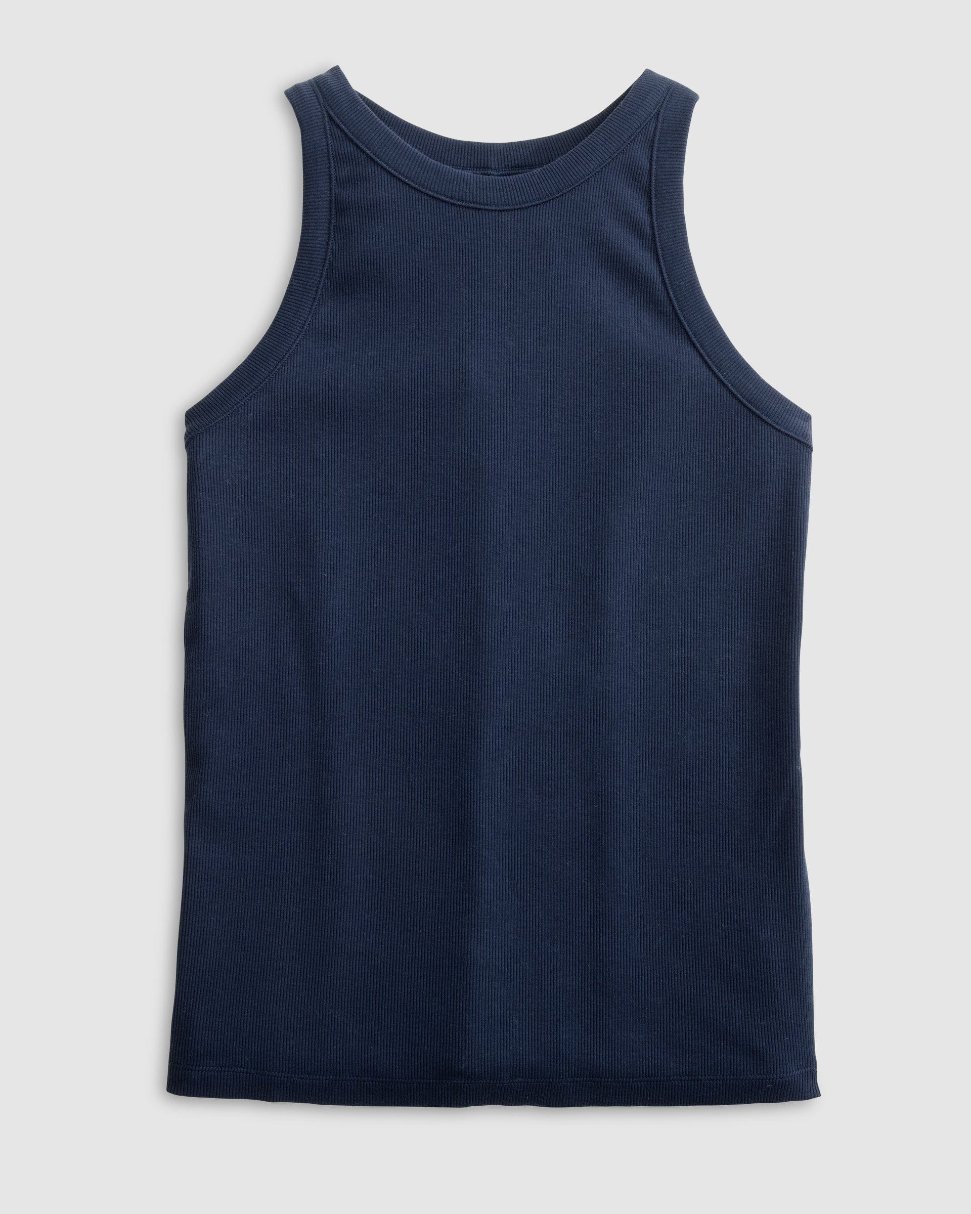 Johnnie-O Heritage Cotton Blend Tank Top, Navy