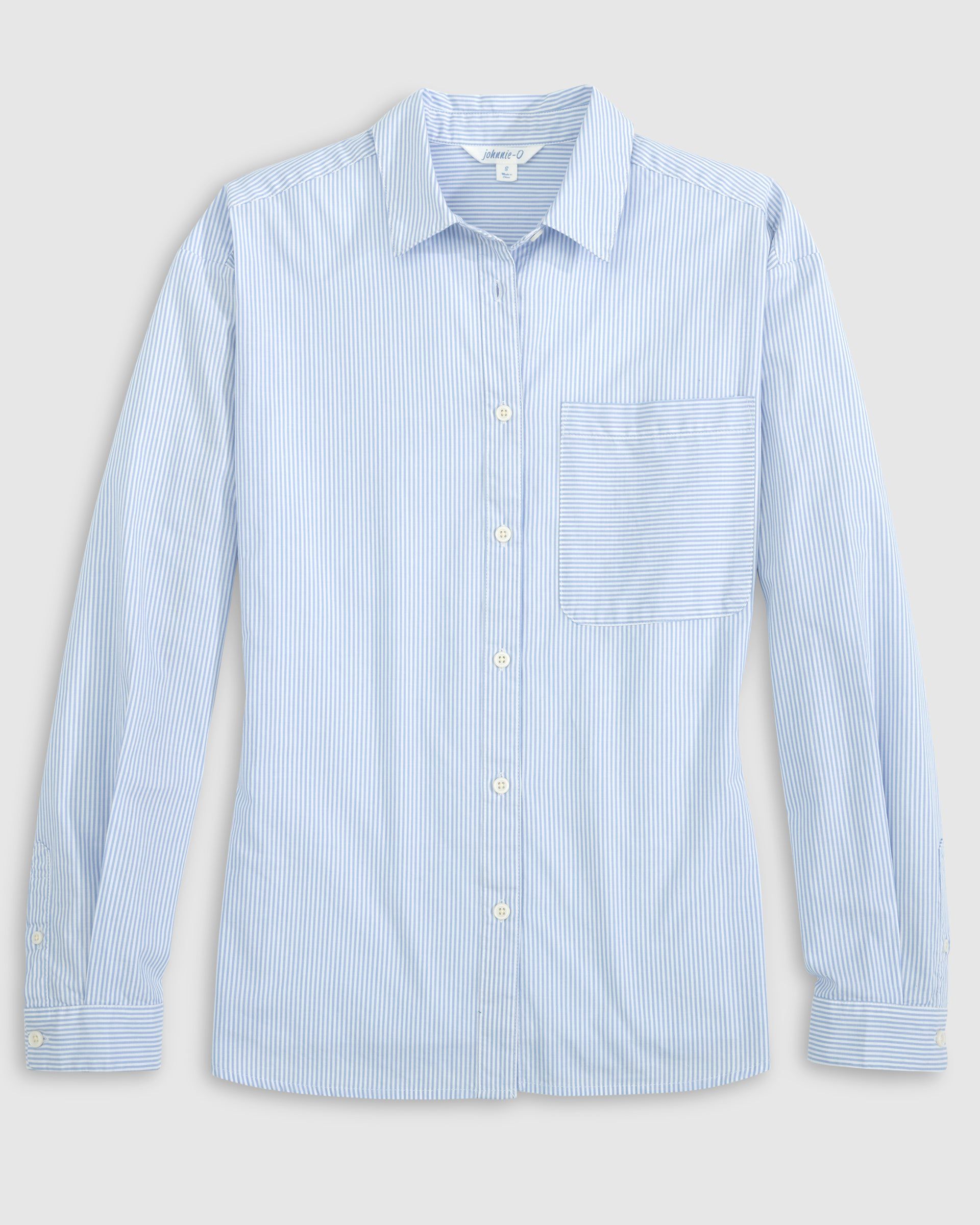 Johnnie-O Cotton Boyfriend Shirt