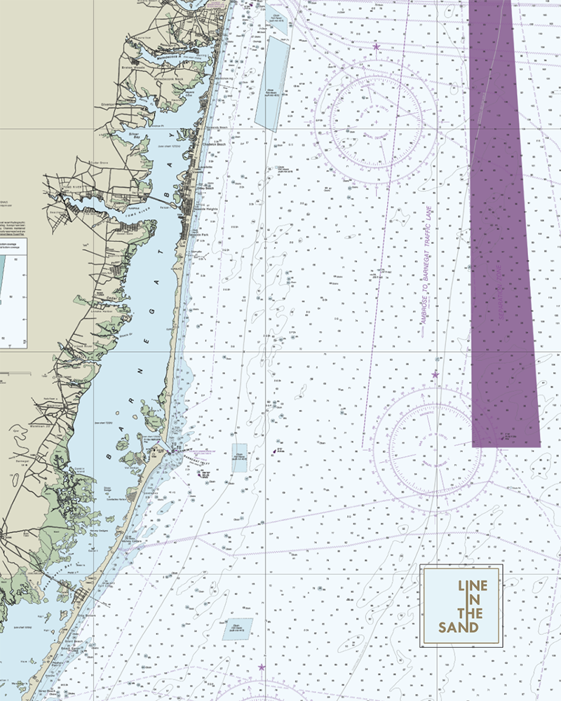 Line In The Sand Nautical Chart Solar Gaiter